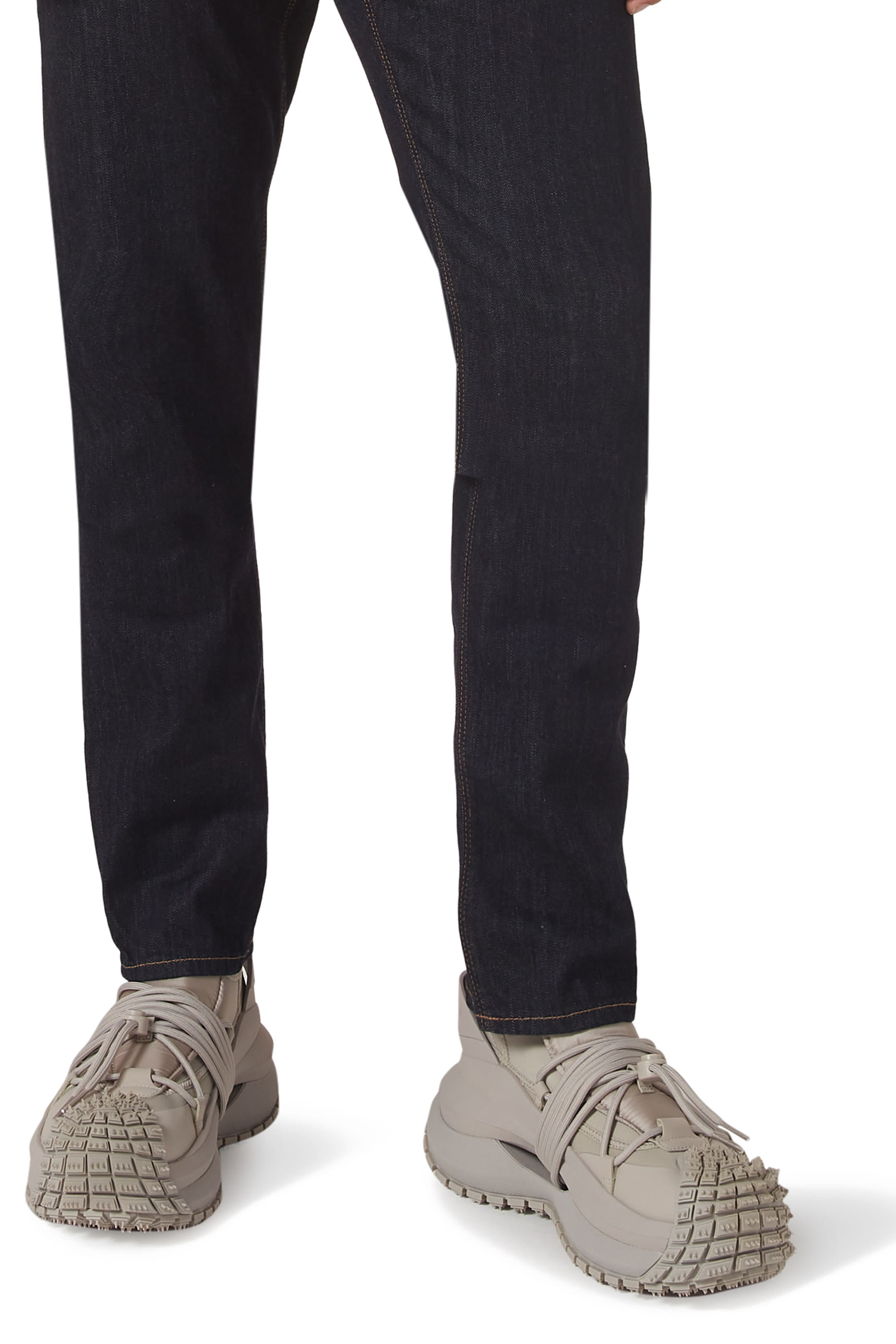 Nylon Sneakers with Scuba Details and Drawstring