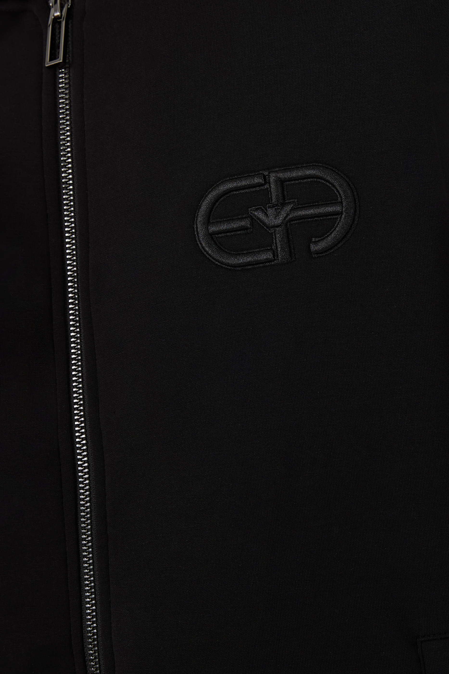 Double-Jersey Zip-Up Hooded Sweatshirt 