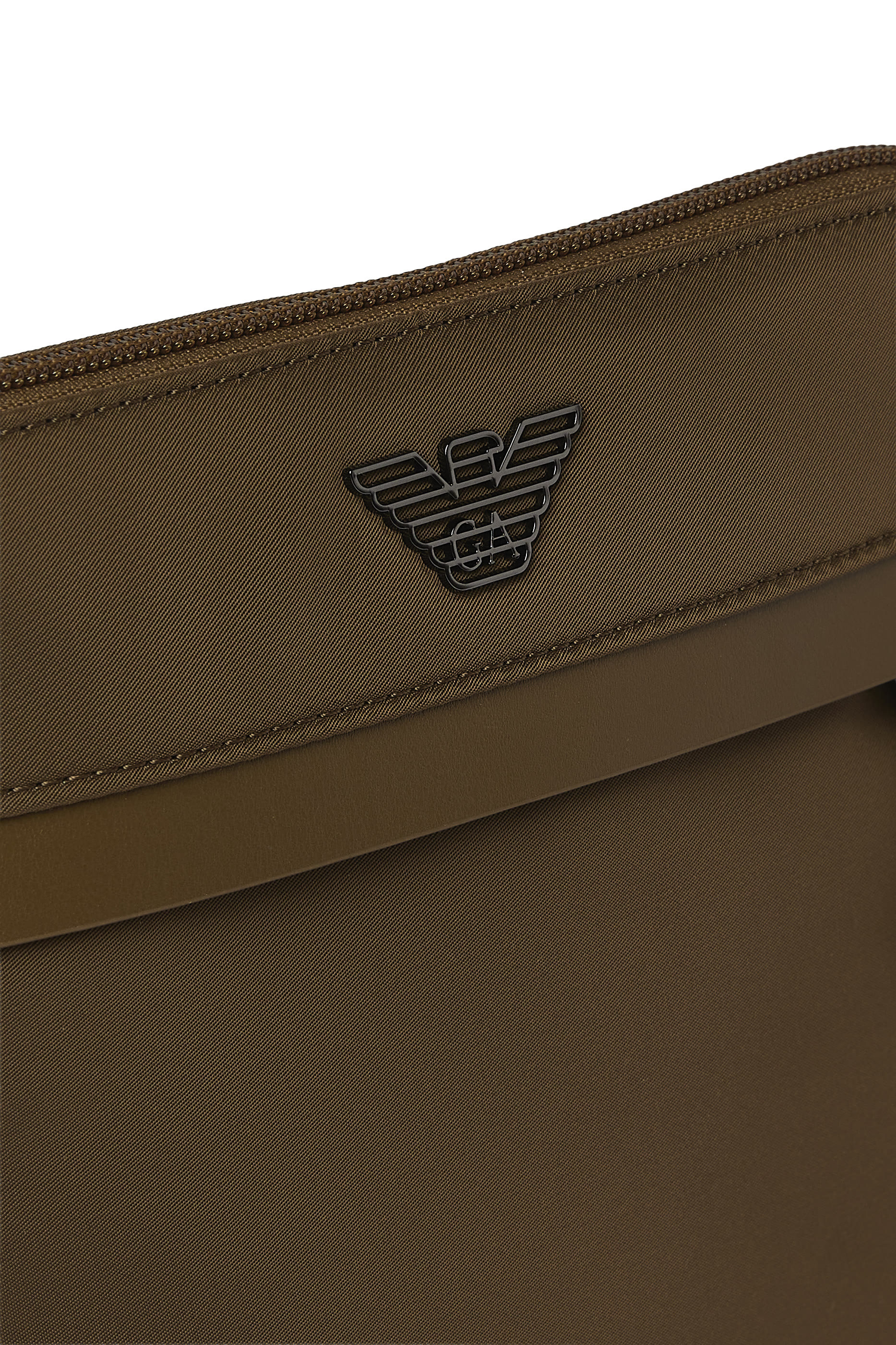 Flat Armani Sustainability Values Crossbody Bag