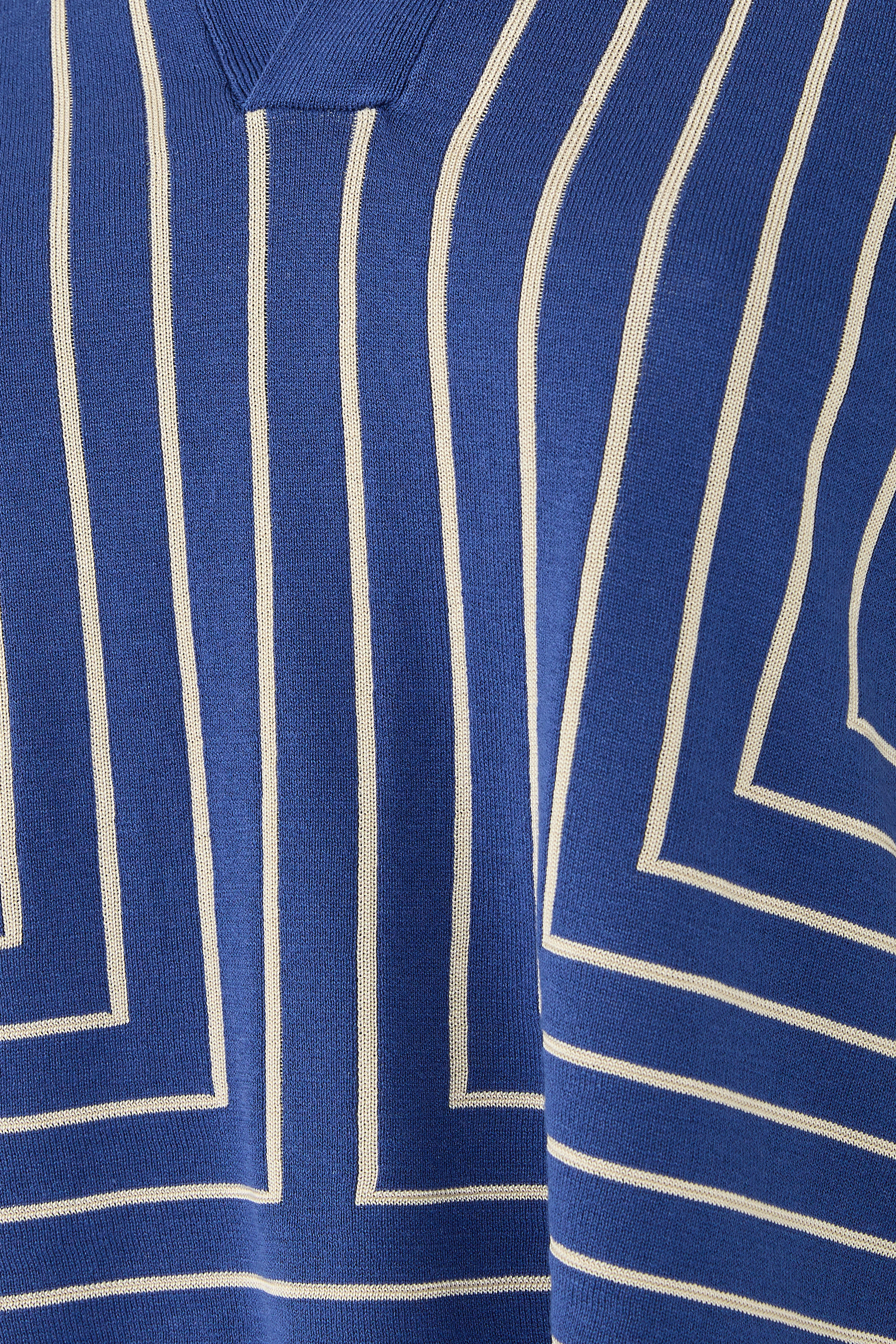 Geometric Jacquard Silk Blend Top