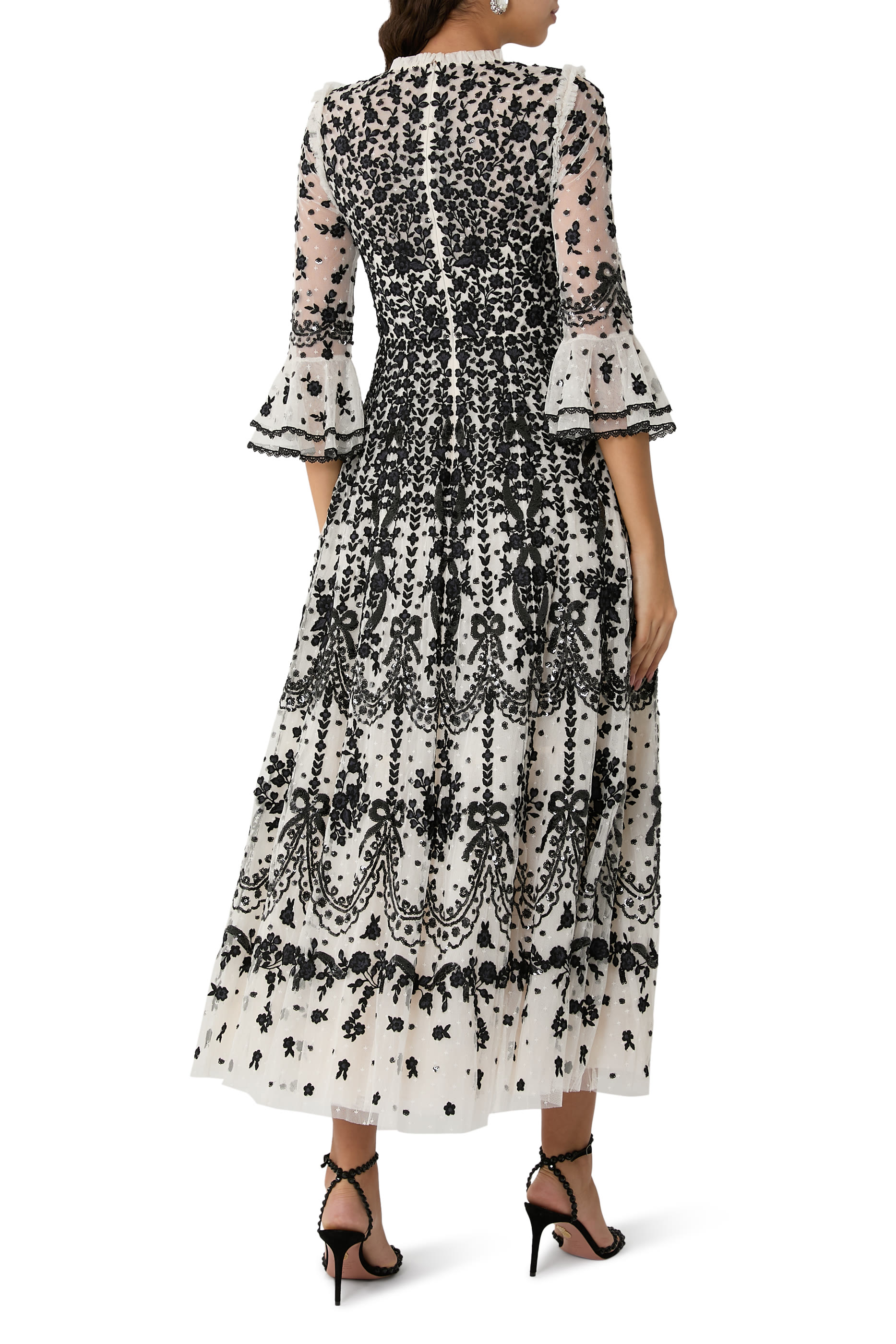 Adeline Round Neck Ankle Gown