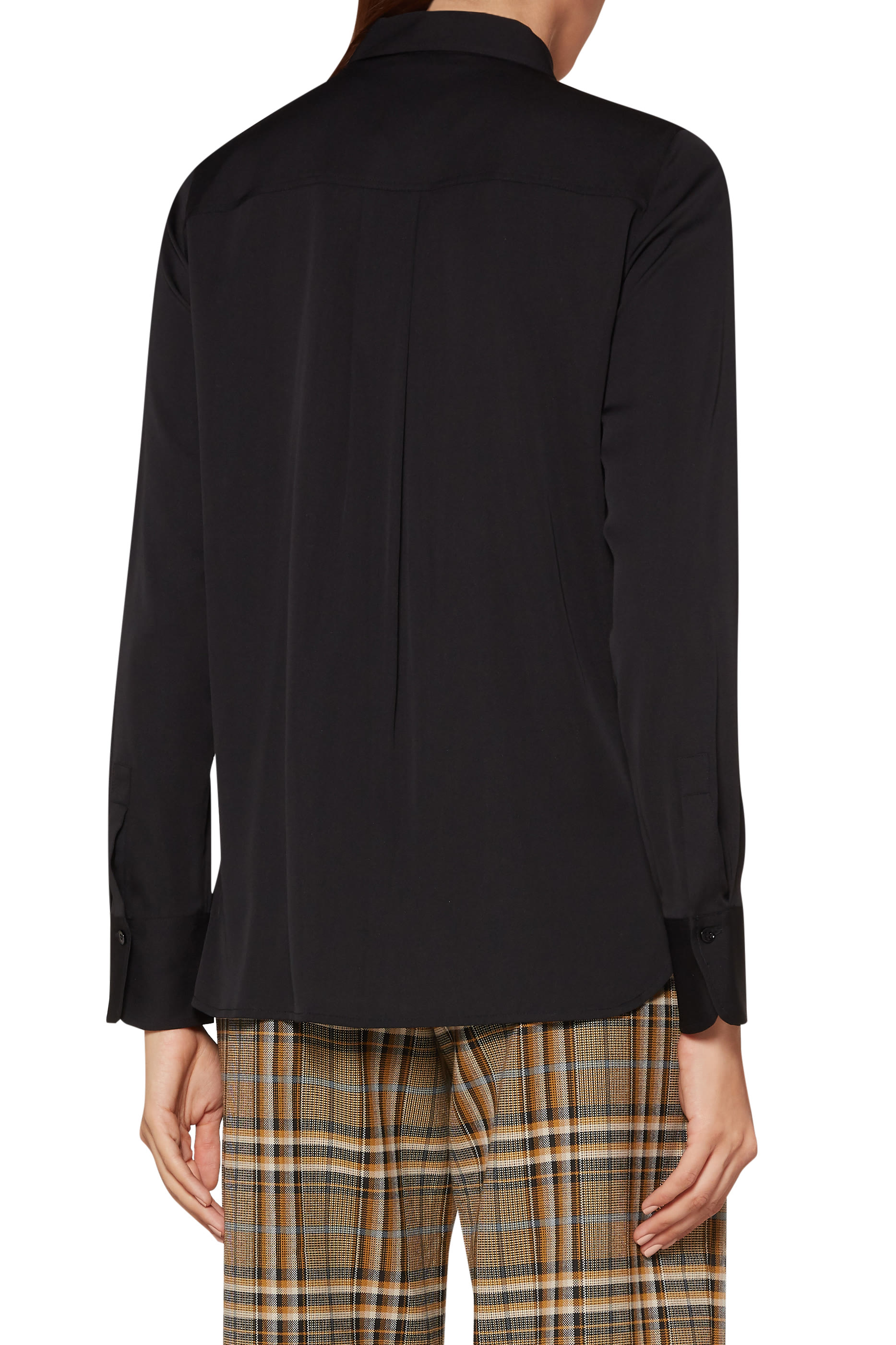 Slim-Fit Silk Blouse