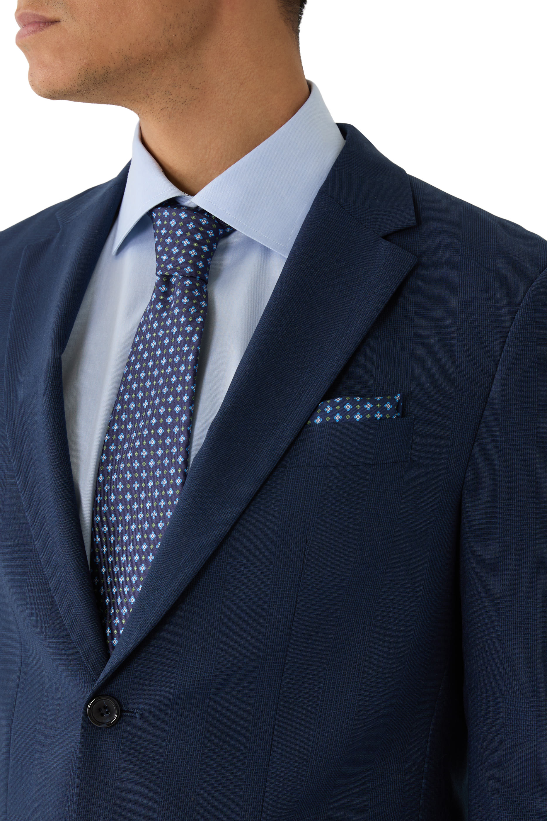 Floral Silk Twill Pocket Square