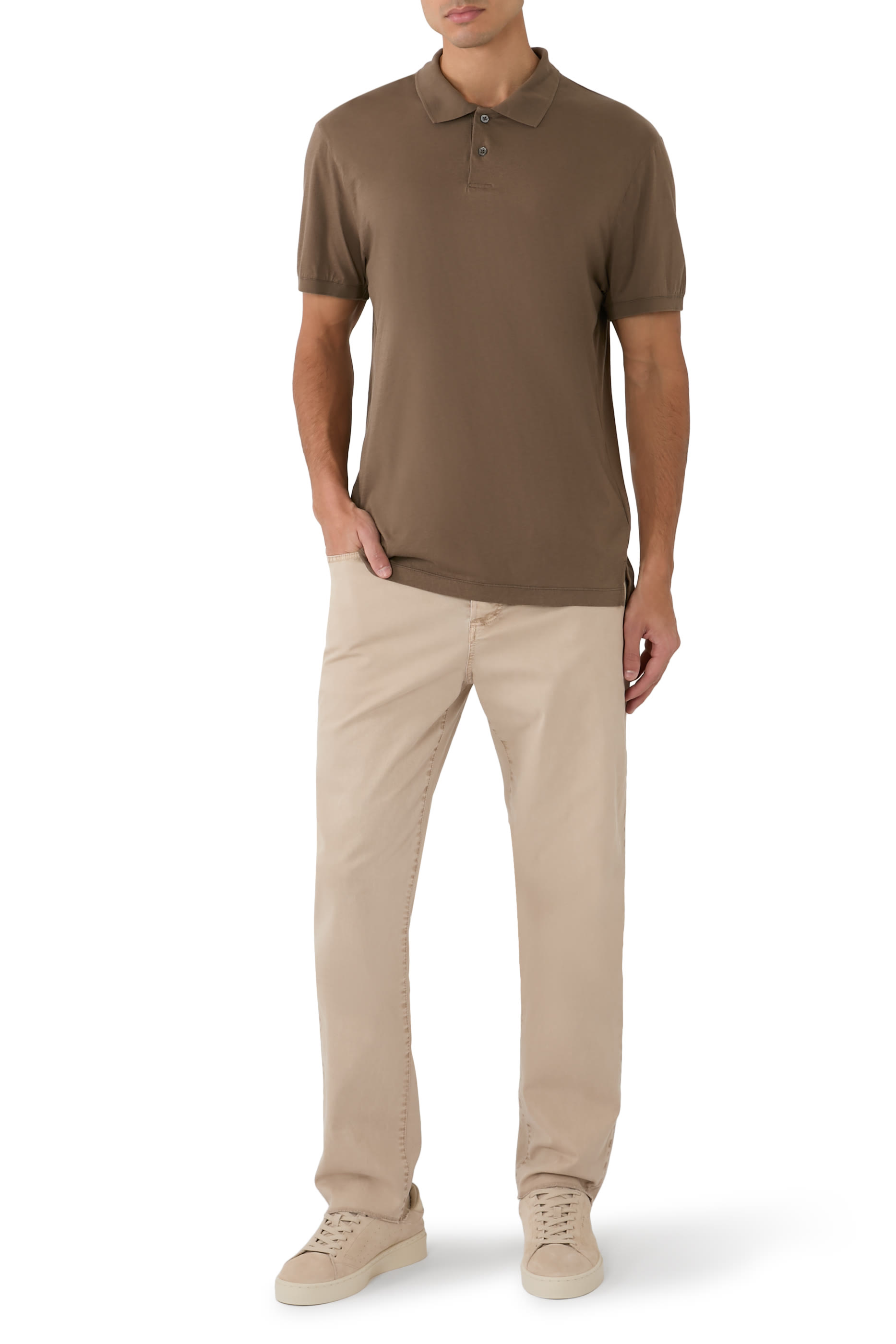 Luxe Lotus Jersey Polo