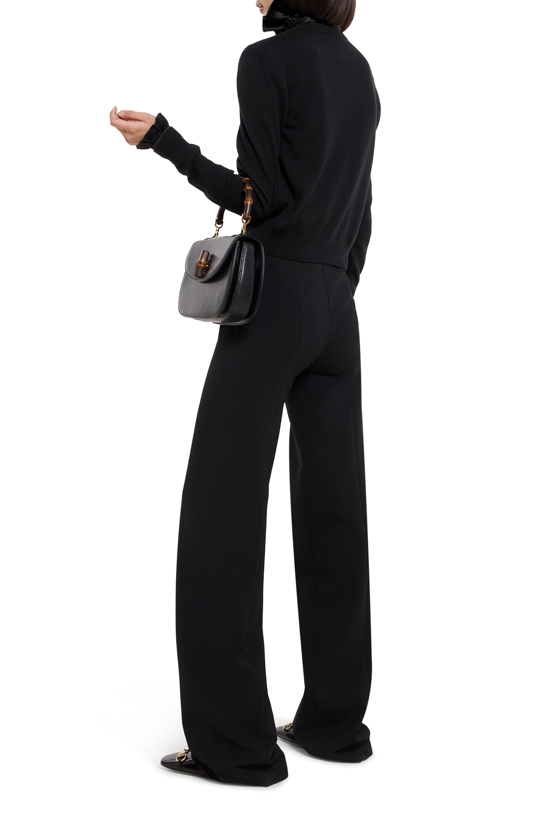 Knit Wool Cardigan with Embroidery 