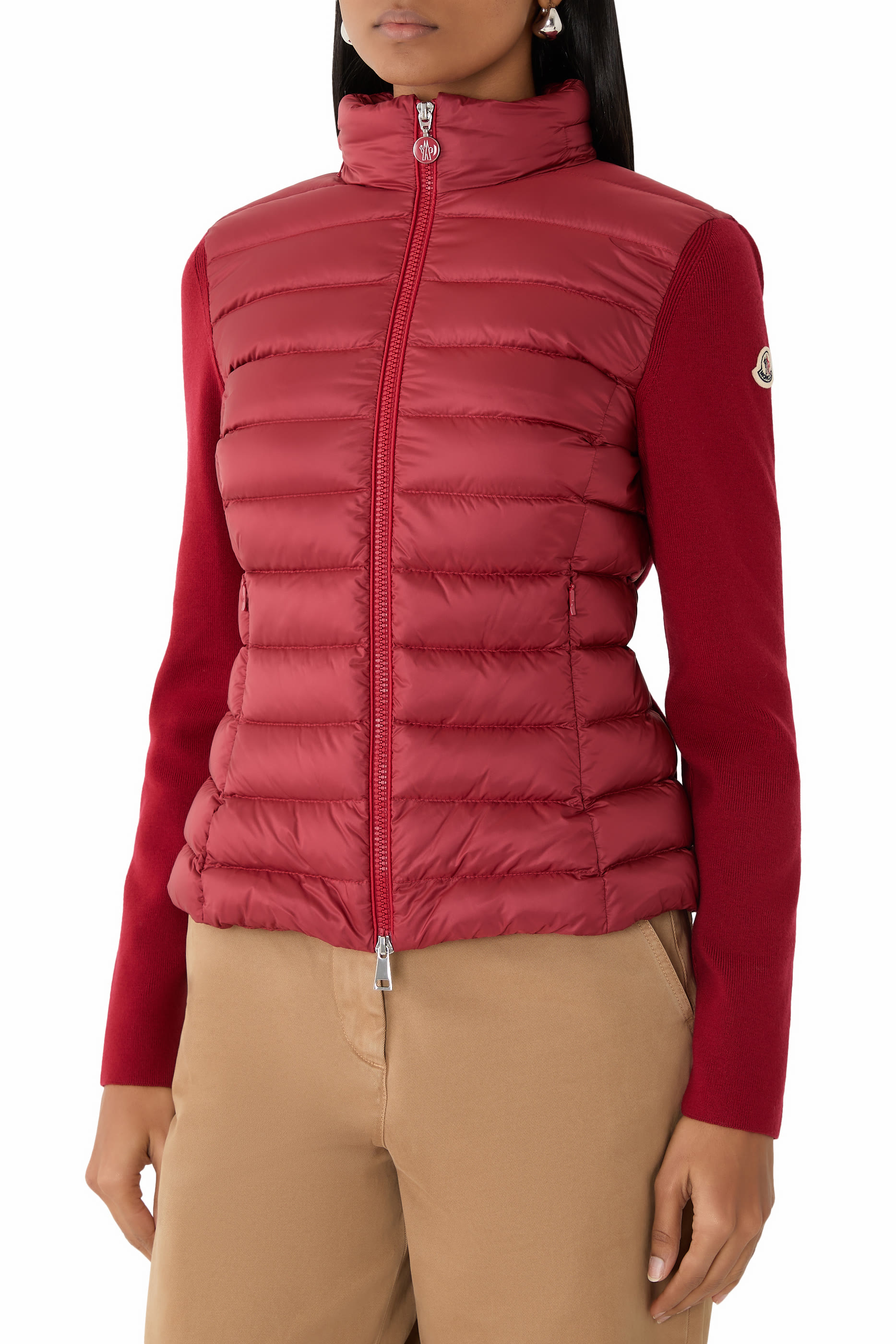  Padded Wool Cardigan