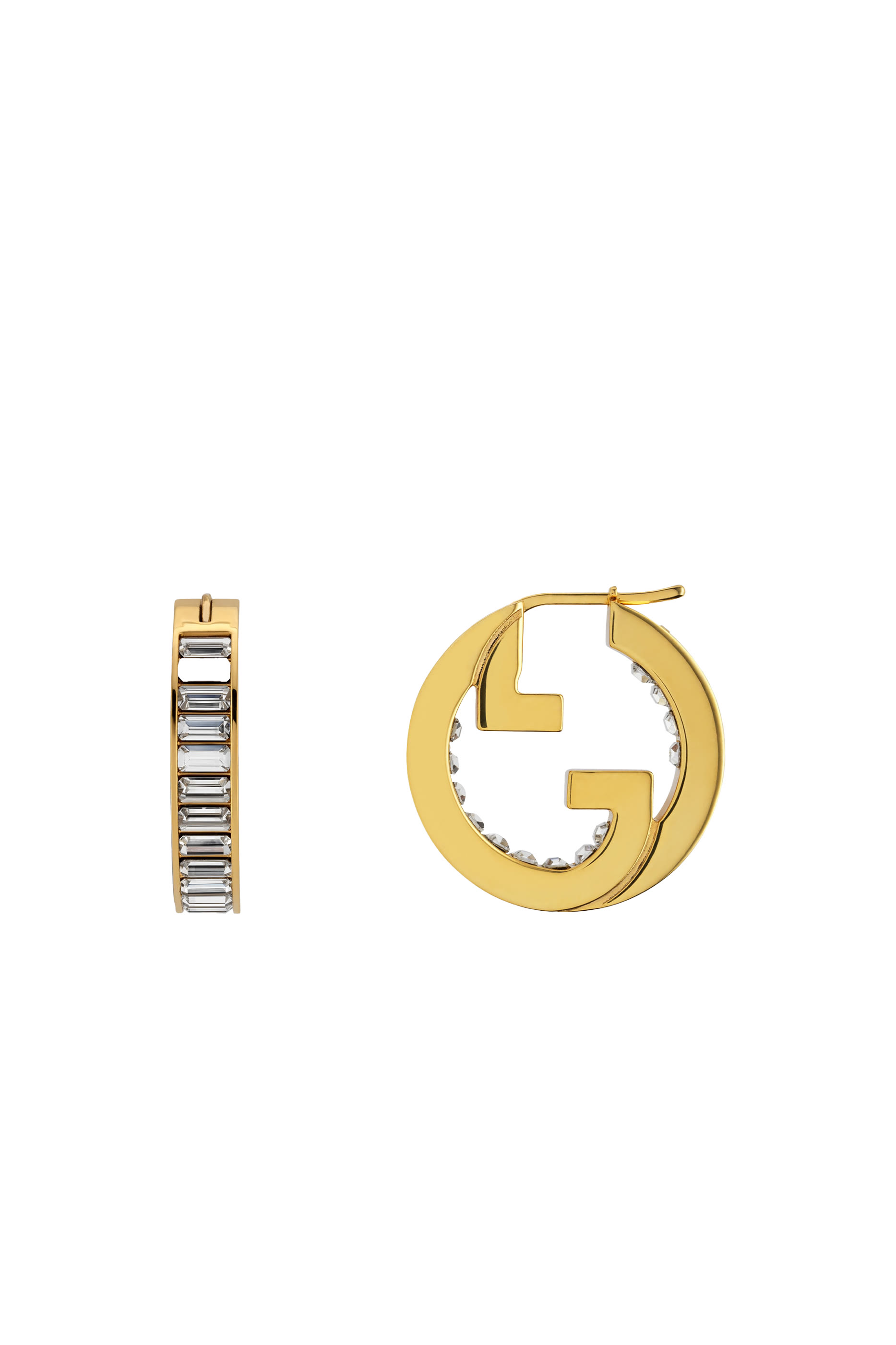  Blondie Crystal Hoop Earrings