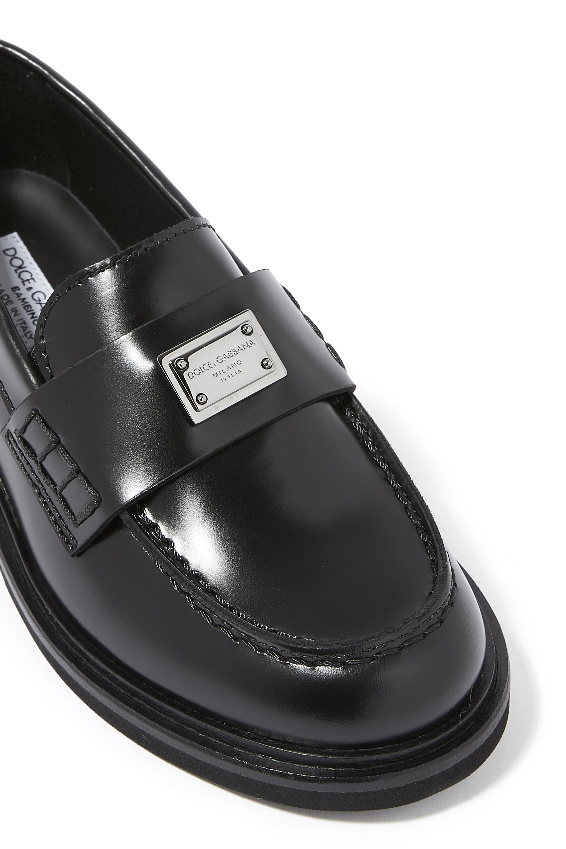 Kids Mocassino Leather Loafers