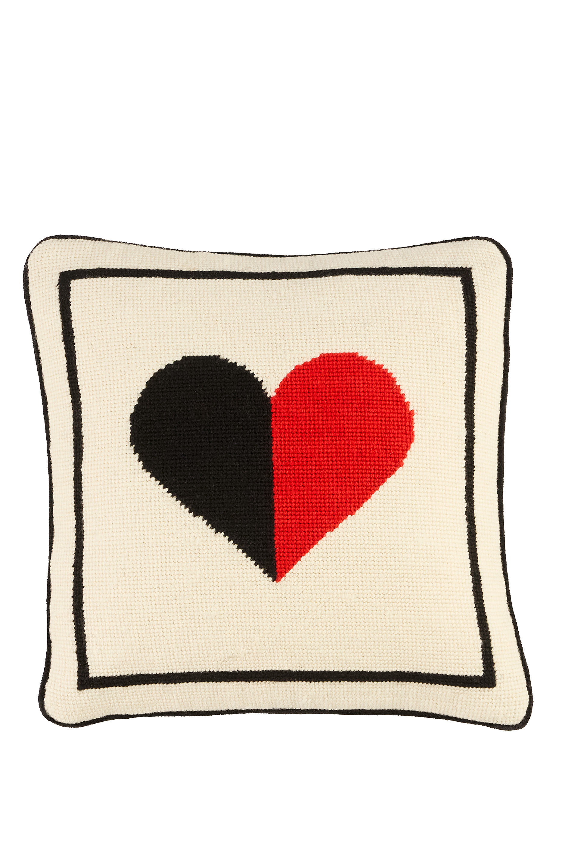 Hearts Needlepoint Cushion