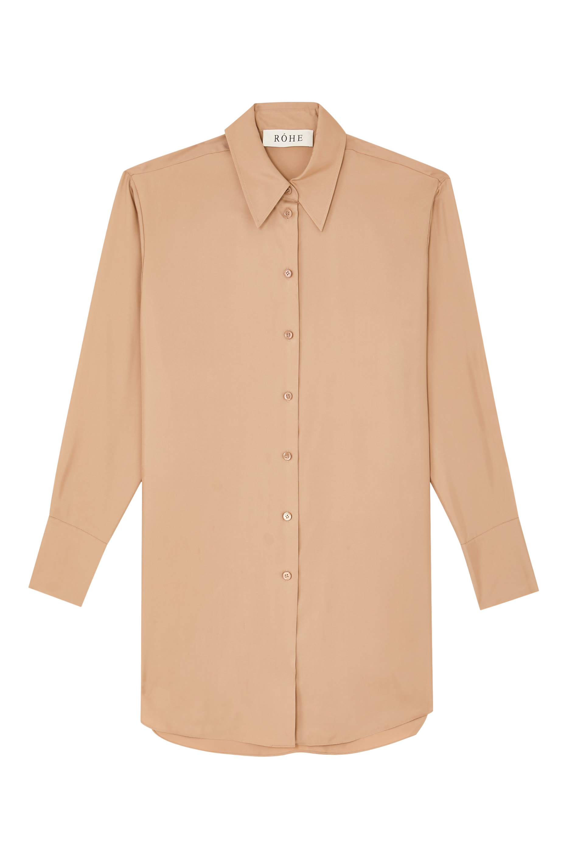 Signature Elongated Silk Shirt