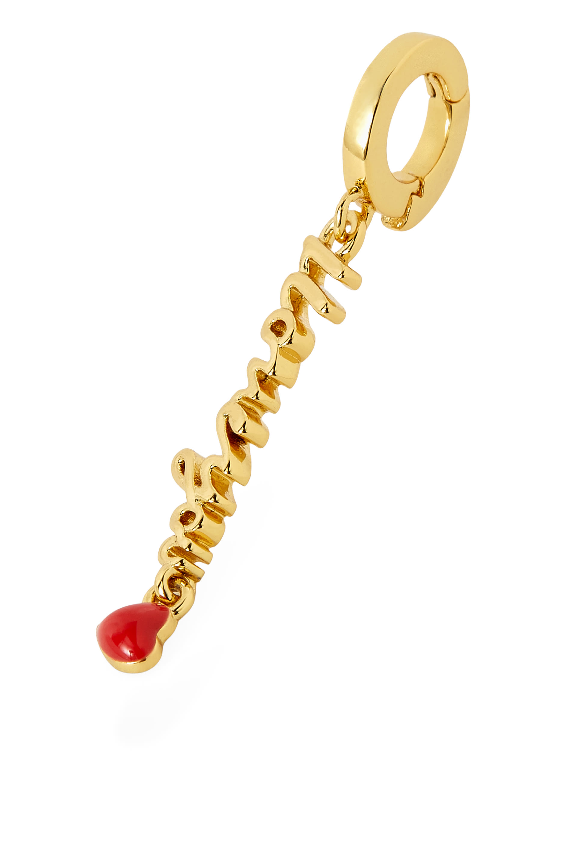 I Love You Charm, Metal & Enamel