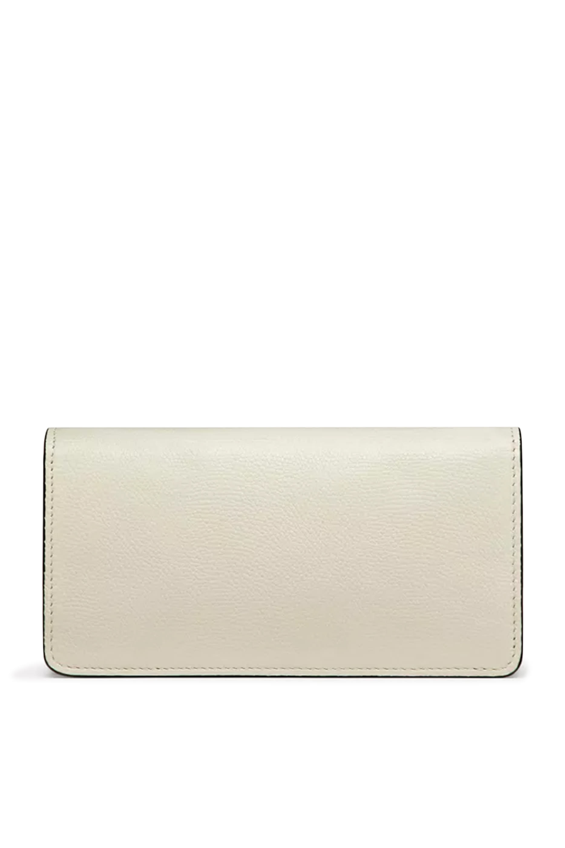  VLogo Signature Grainy Calfskin Wallet With Chain 