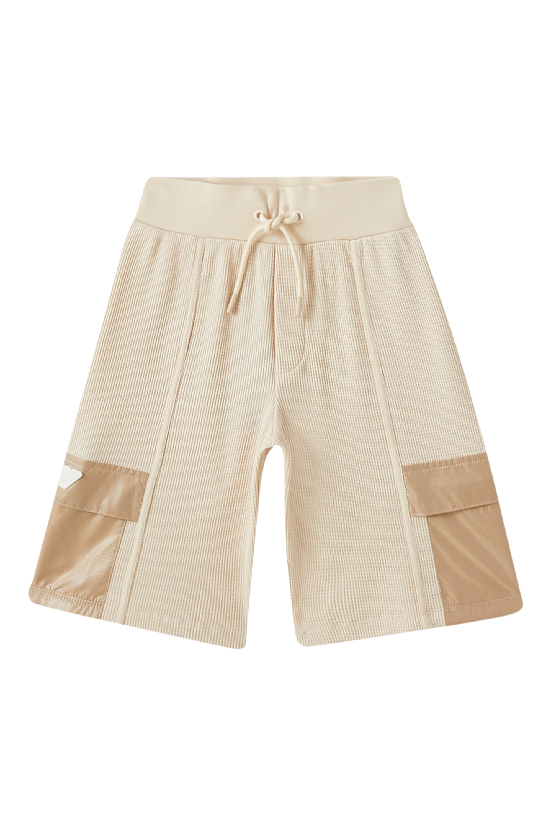 Kids Waffle Drawstring Shorts