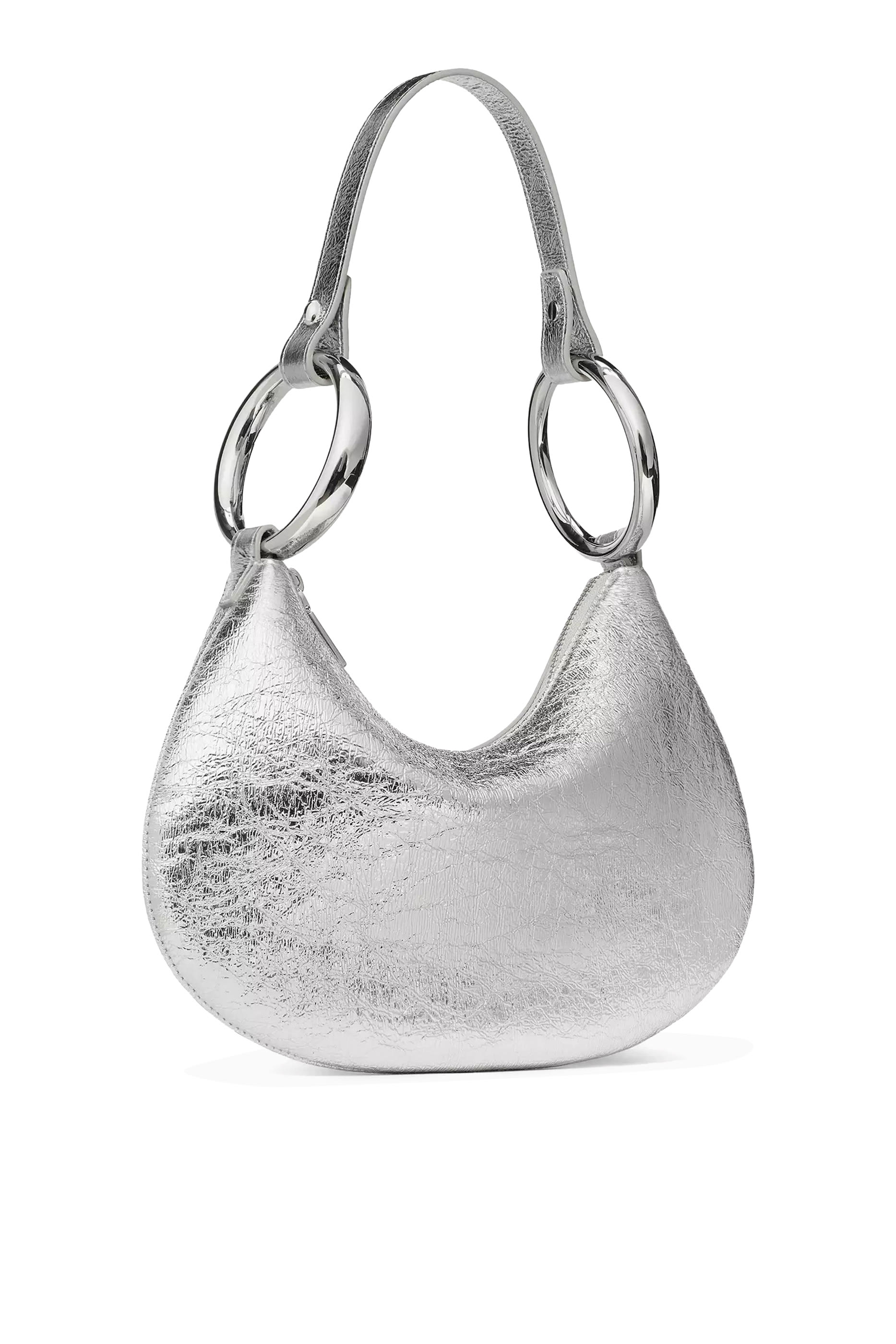 The Crinkle Metallic Bangle Bag