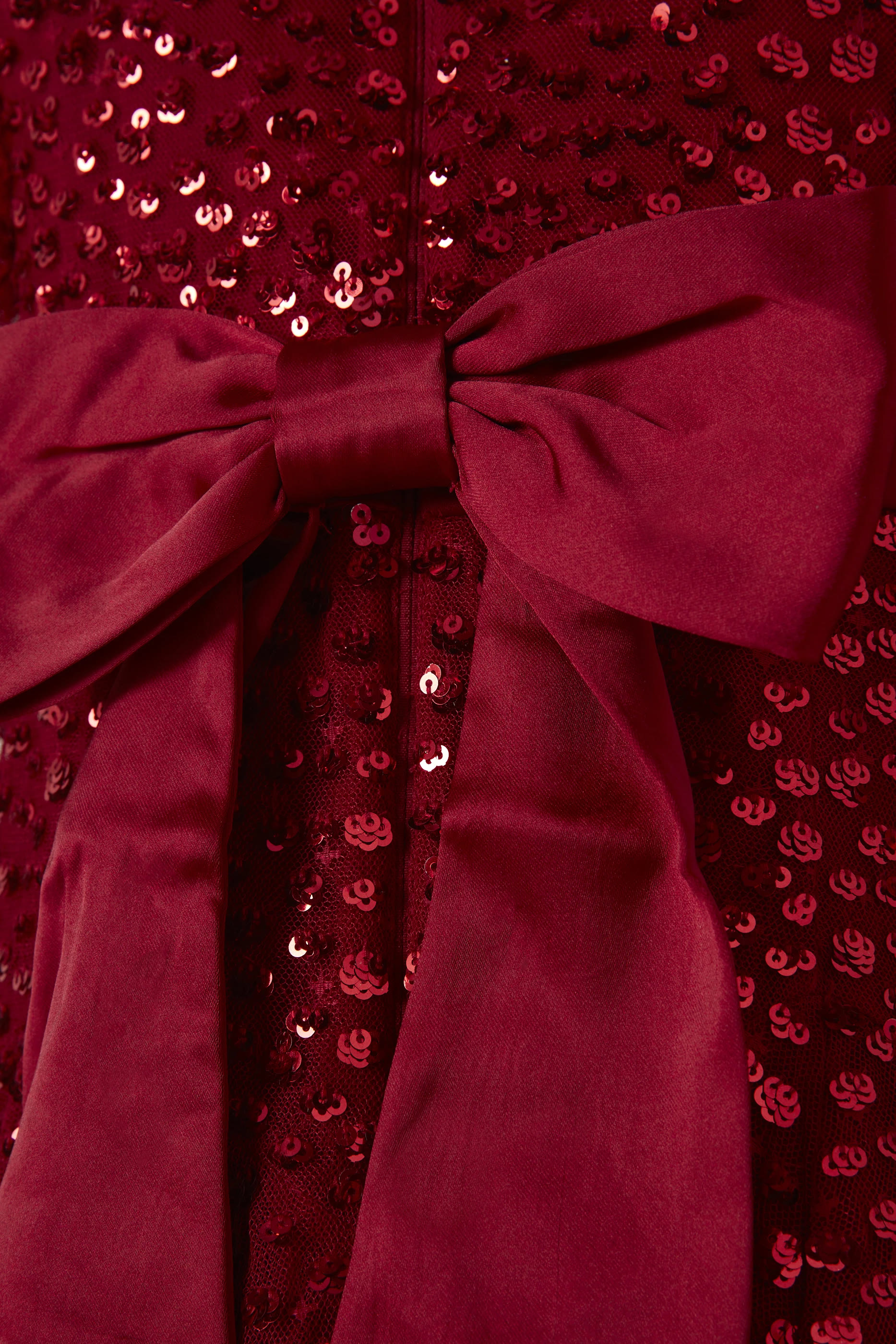 Kids Dappled Sequin Long Sleeve Gown