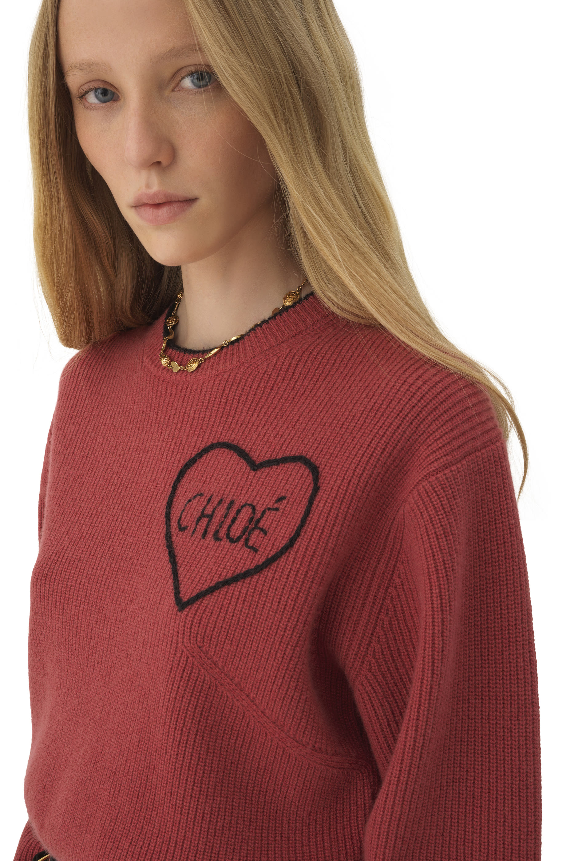  Cropped Fitted Logo Jumper
