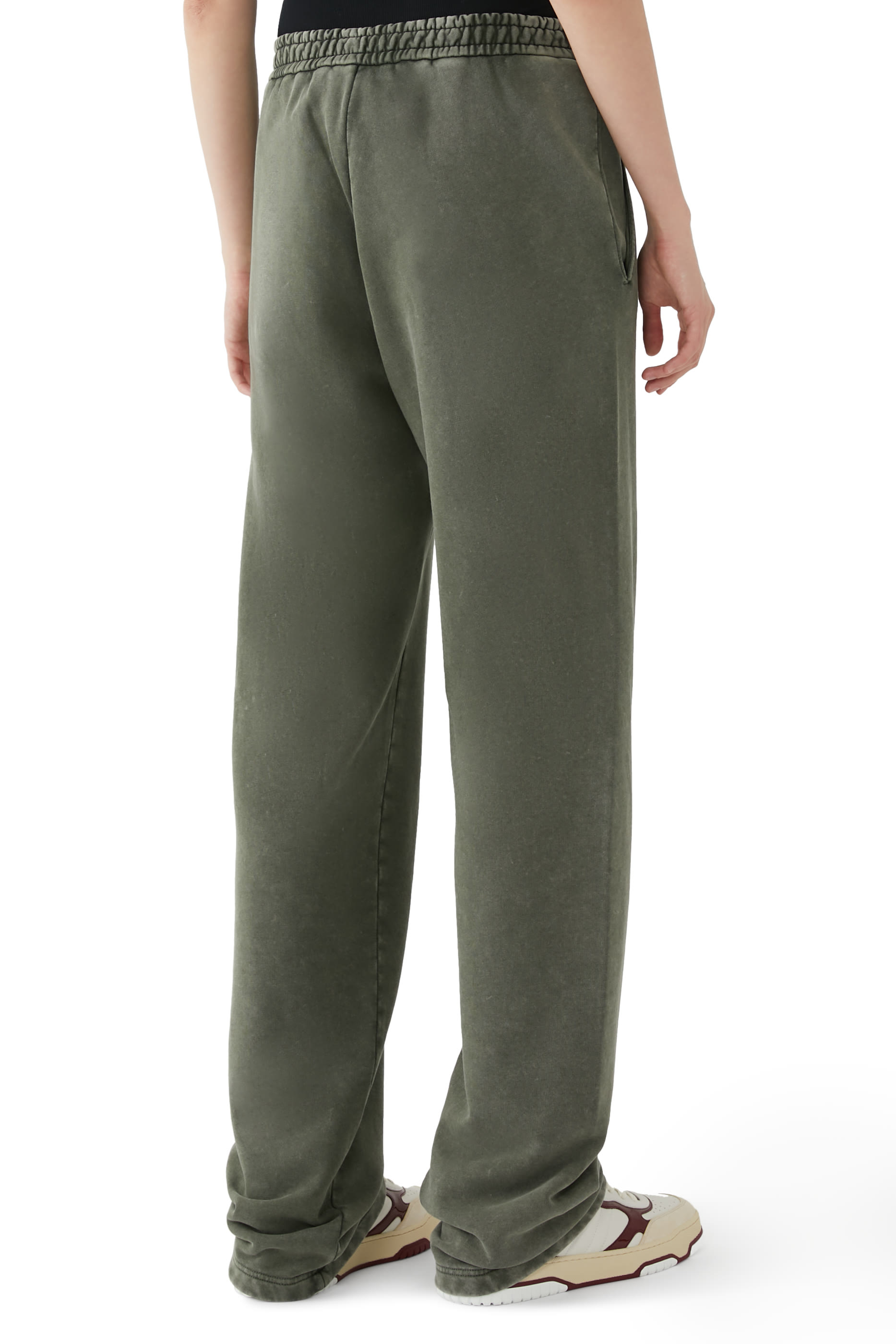 Embroidered Cotton Jogging Pants