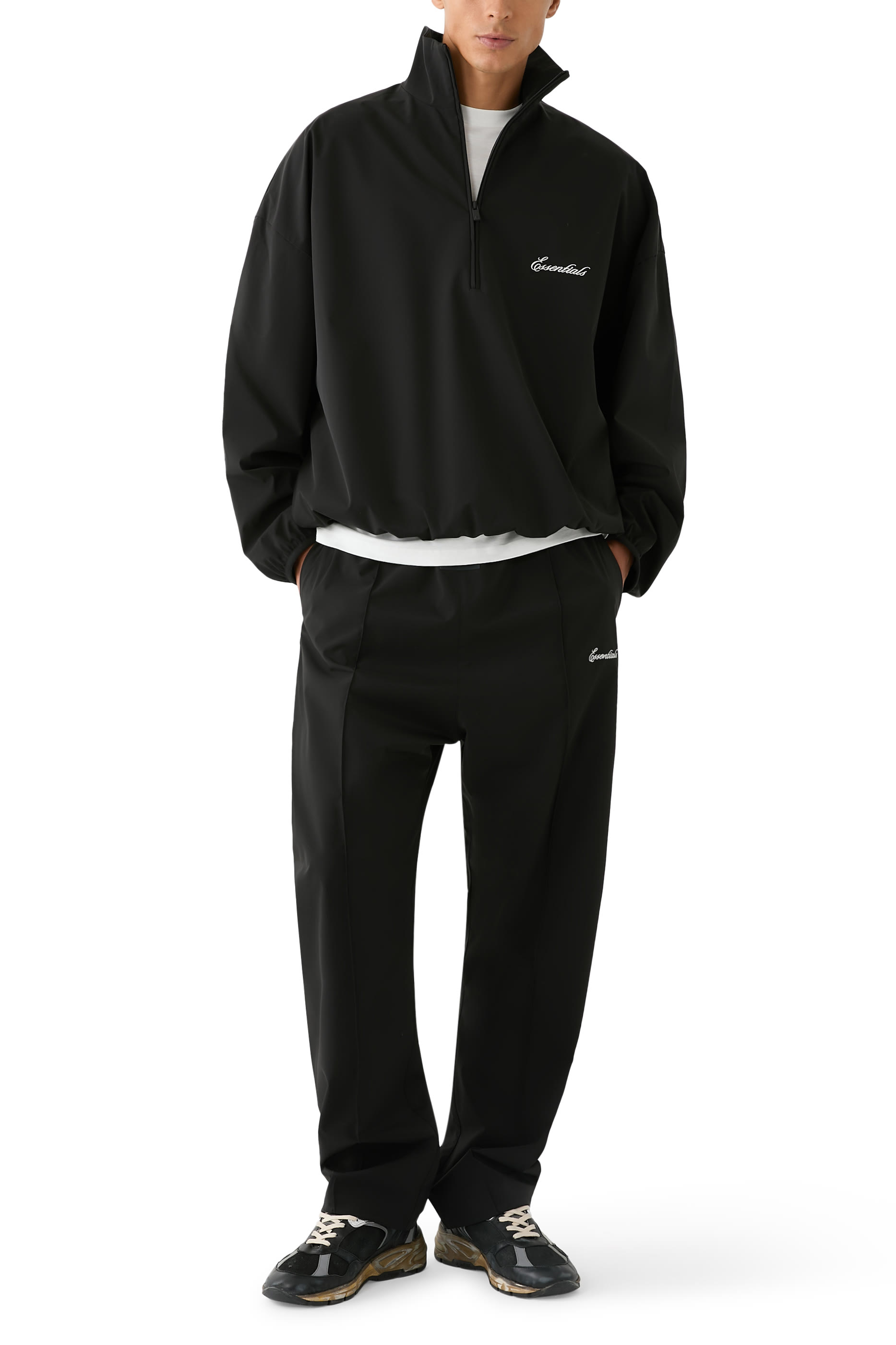  Sporty Nylon Half Zip Jacket