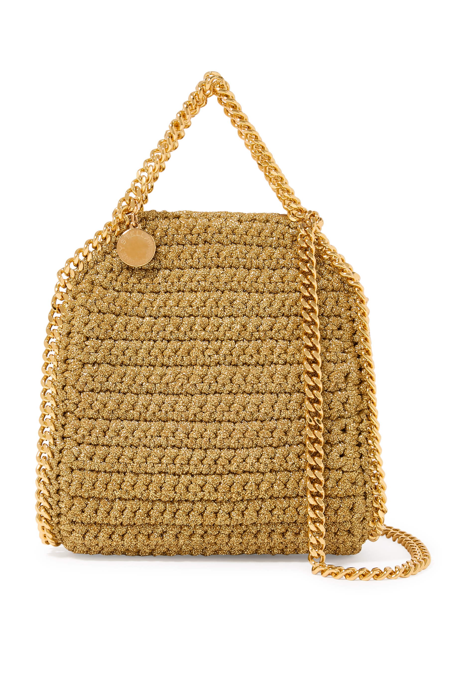 Falabella Lurex Crochet Tiny Shoulder Bag