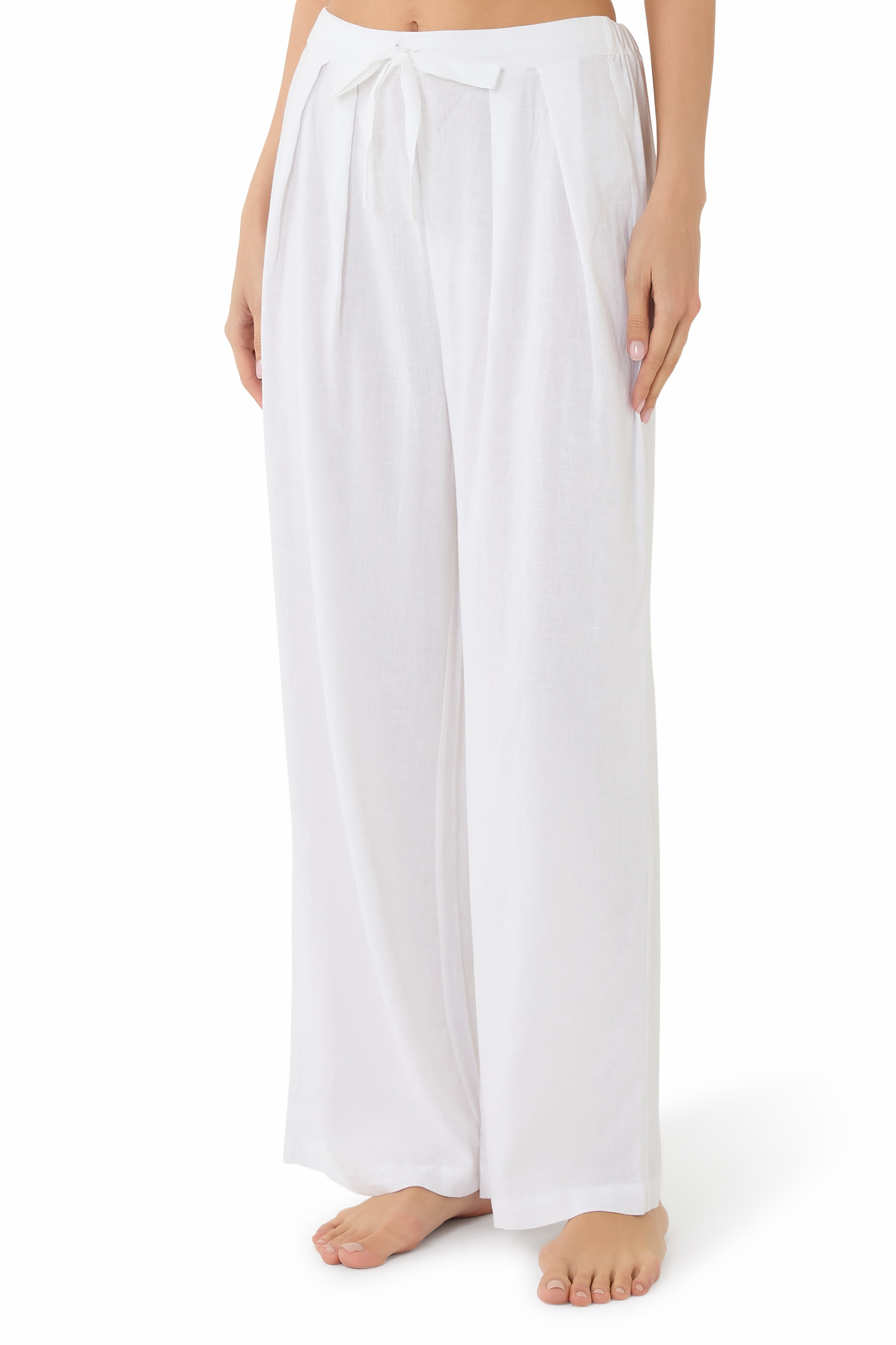 Linen Blend Relaxed Pants