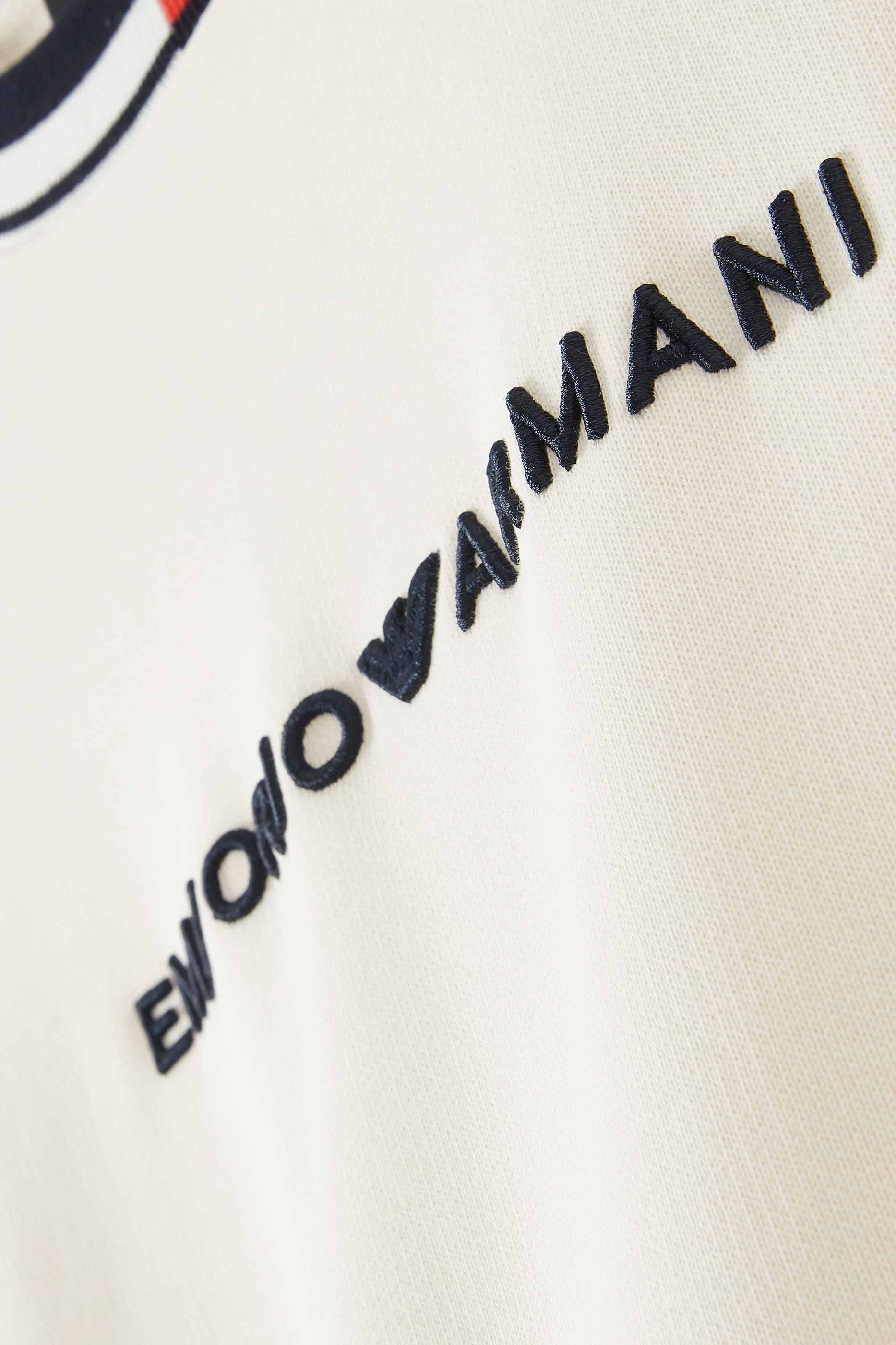 Kids Logo Embroidered Cotton Sweatshirt