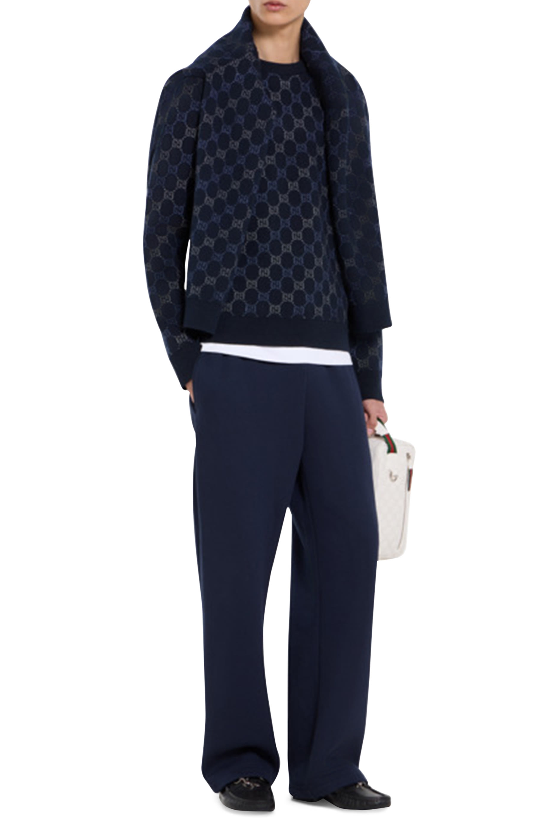 GG Double Wool Knit Sweater