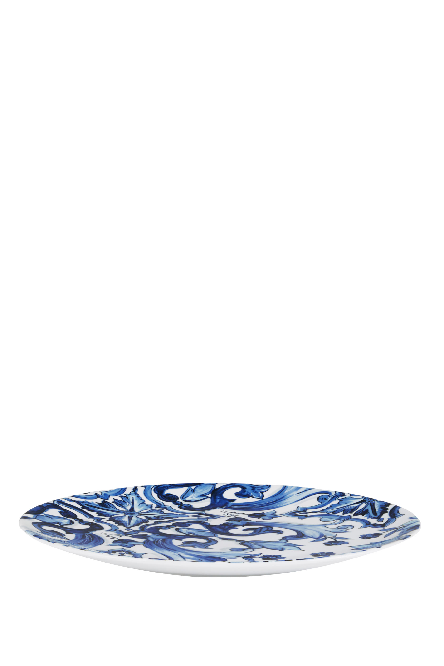 Blu Mediterraneo Fiore Foglie Service Plate