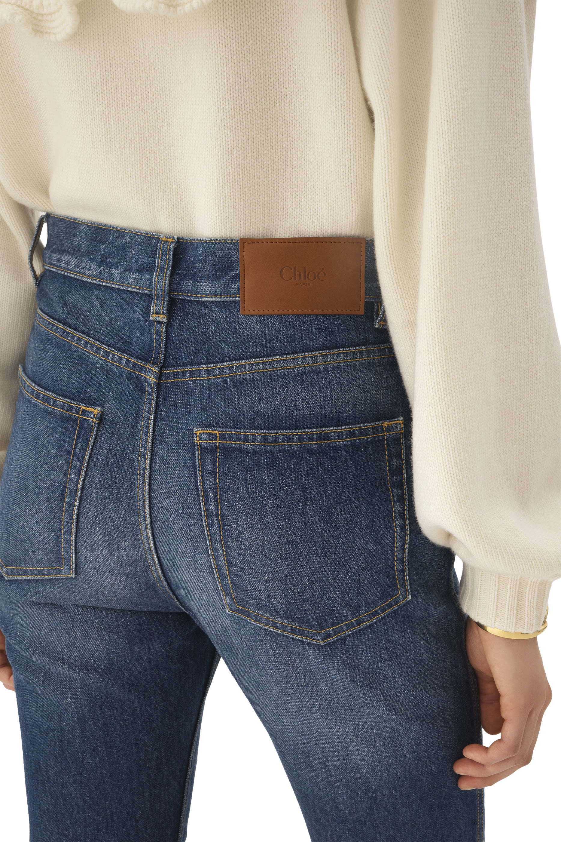 High-Rise Capri Jeans