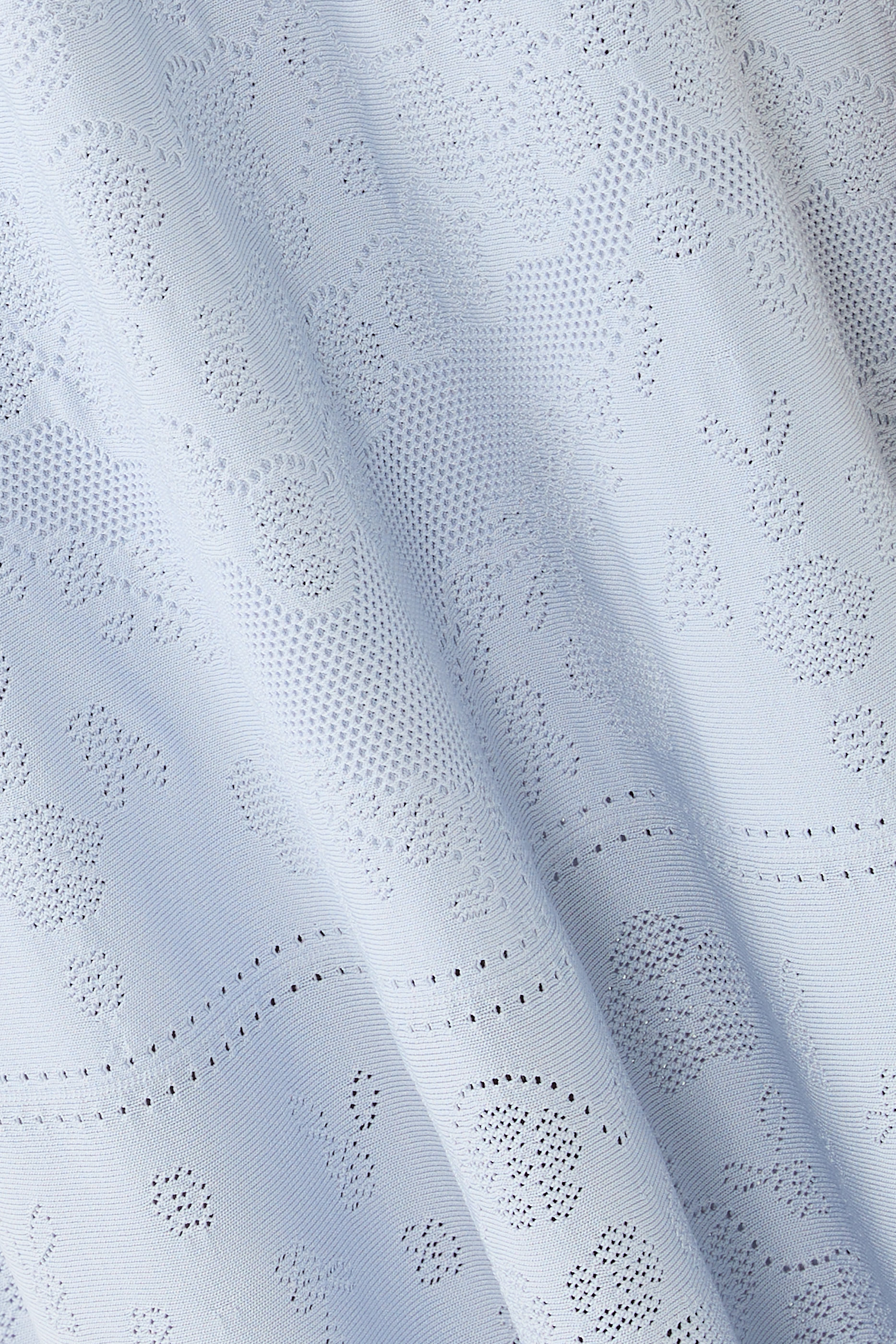 Scallop Lace Pointelle Knit Gown