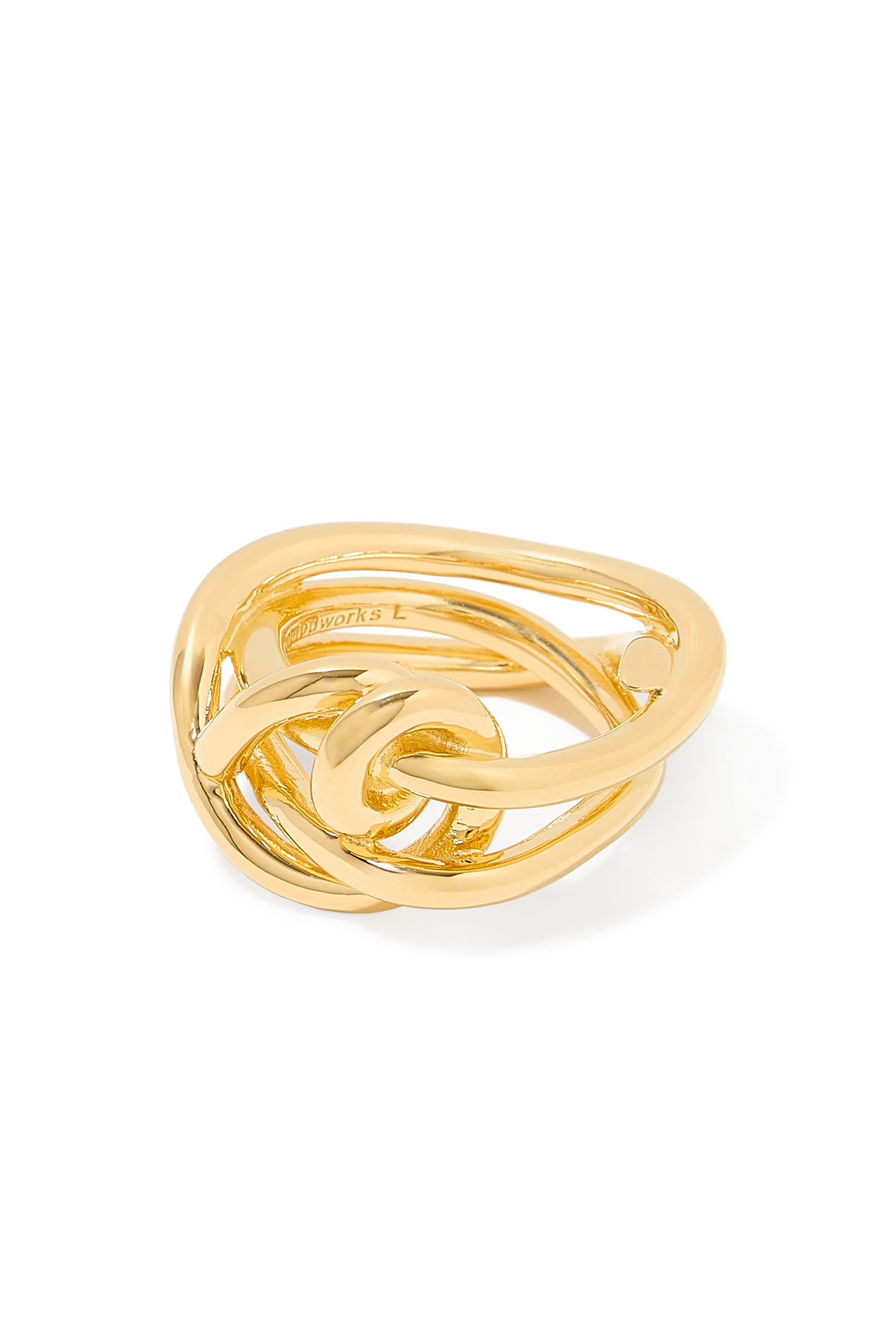 Thread Knotted Ring, 18K Yellow Gold Vermeil on Recycled Sterling Silver