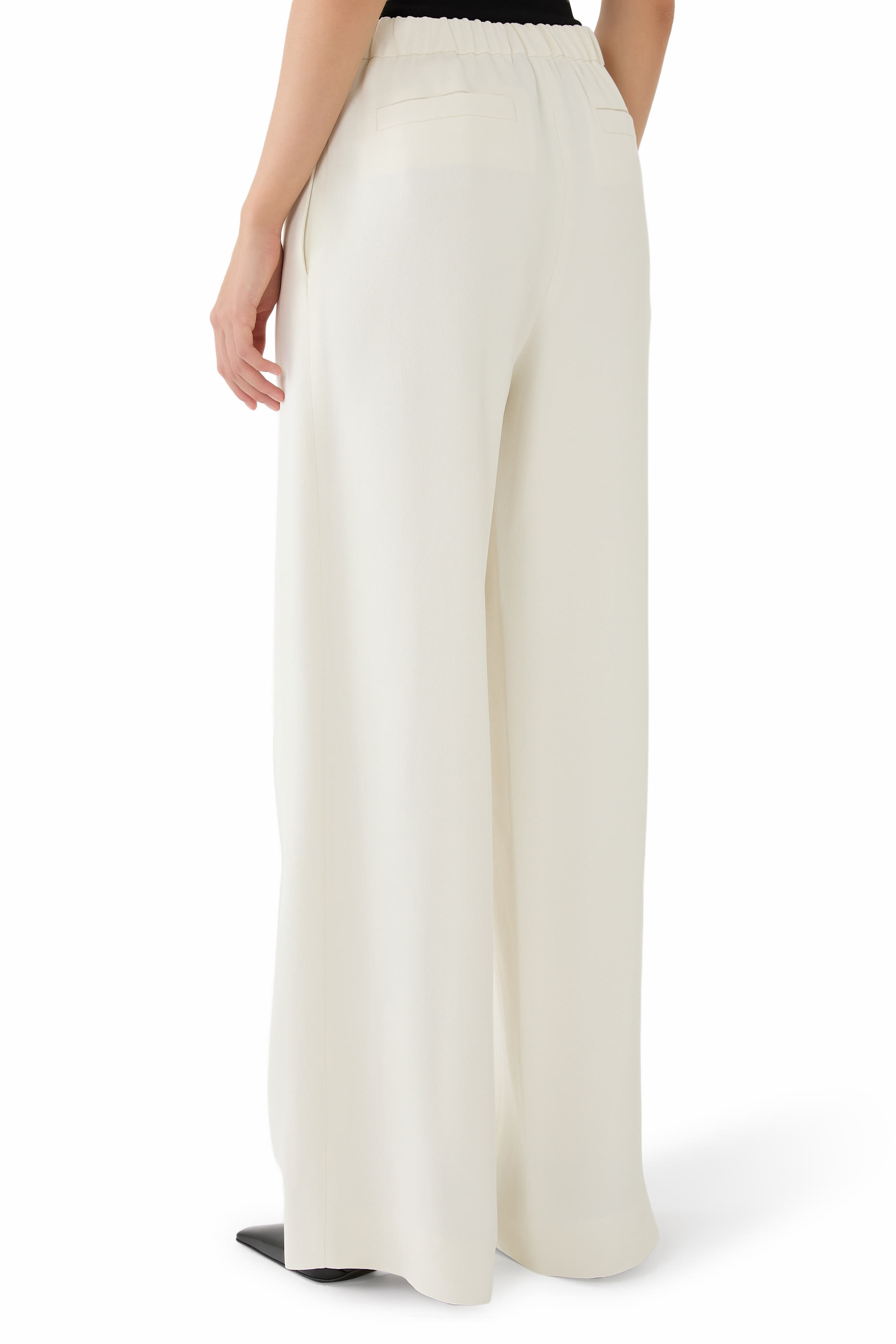 Straight-Leg Viscose Pants