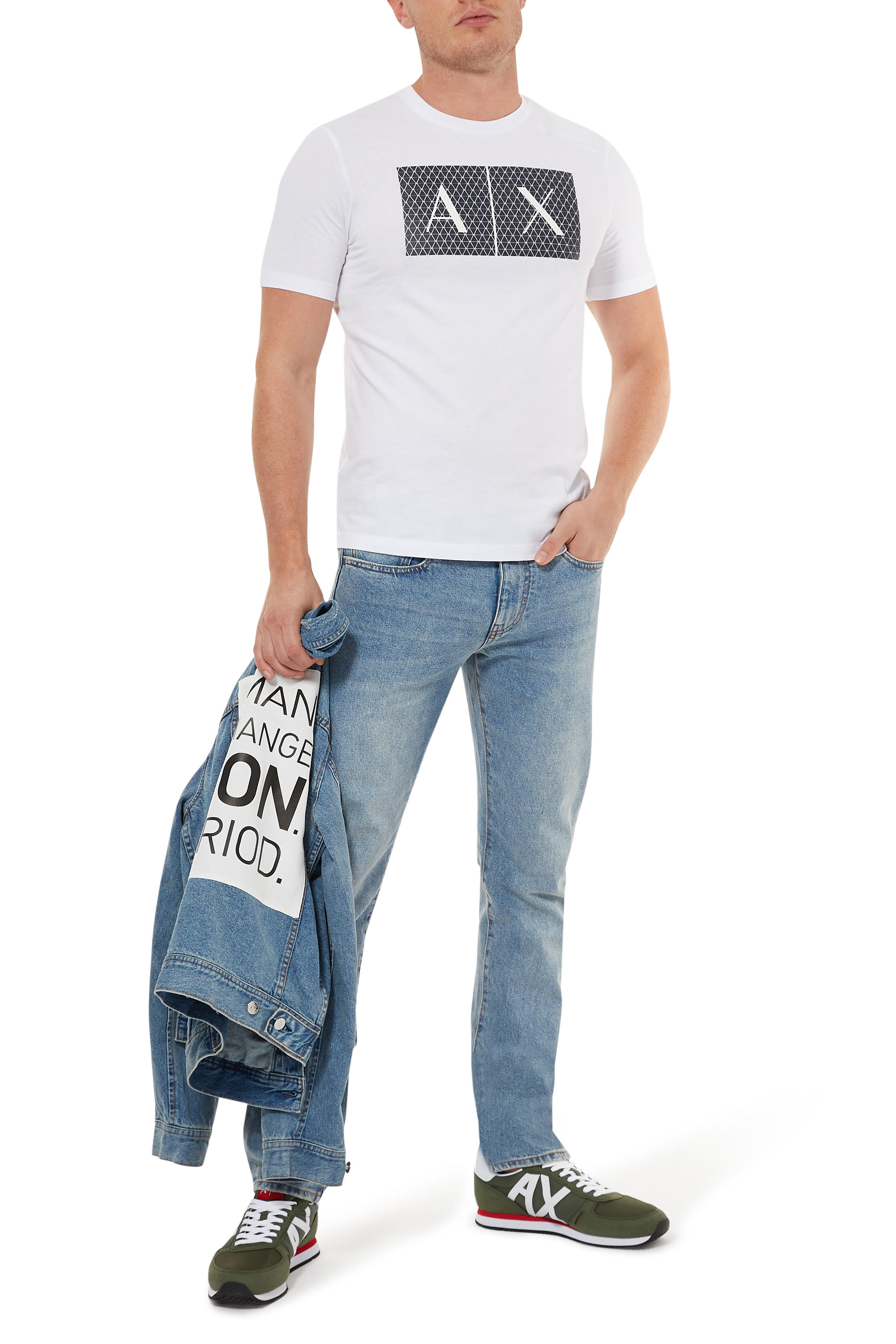 Triangulation Logo Print T-Shirt