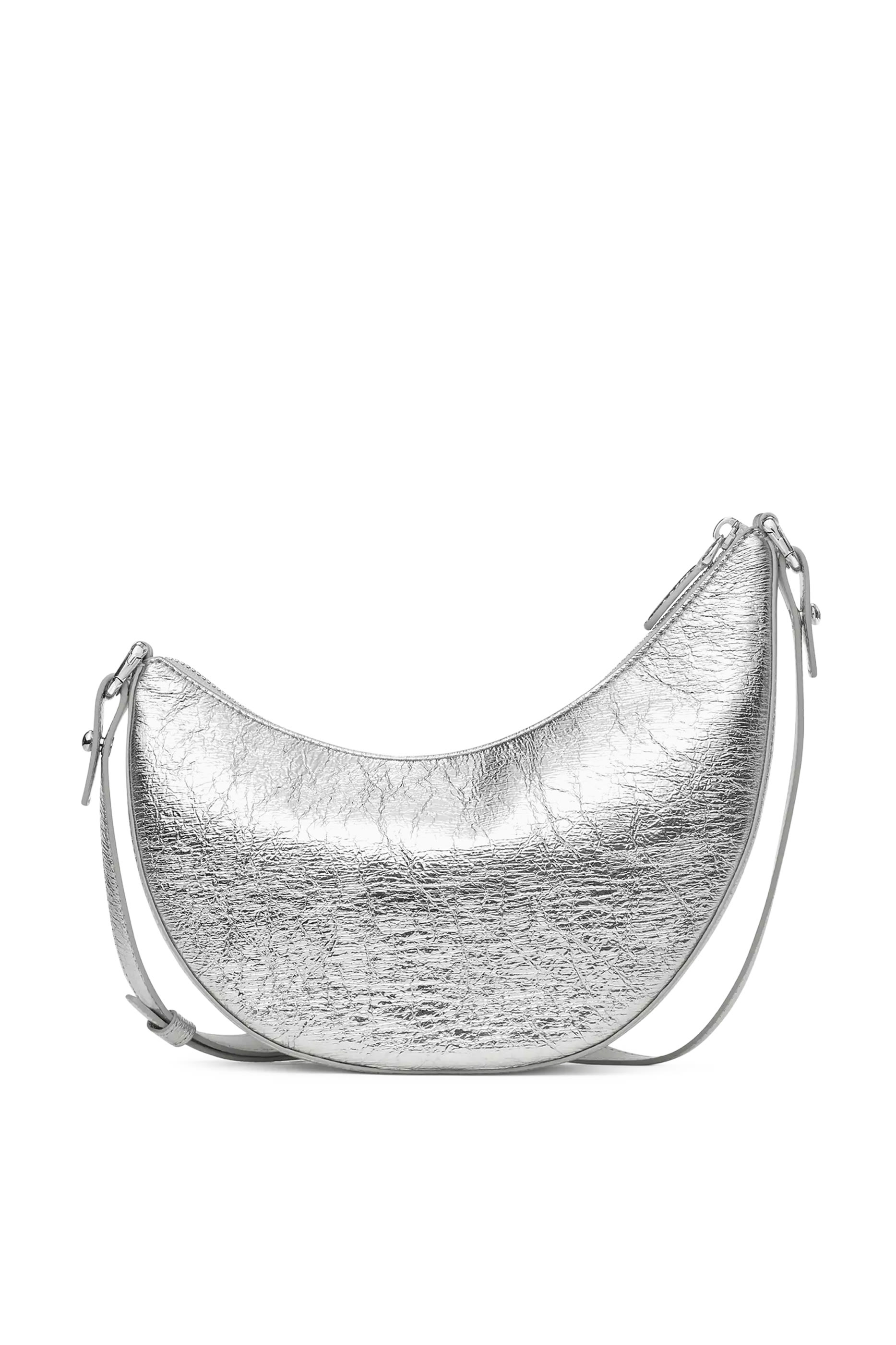 Duo Crinkle Metallic Leather Crossbody Bag