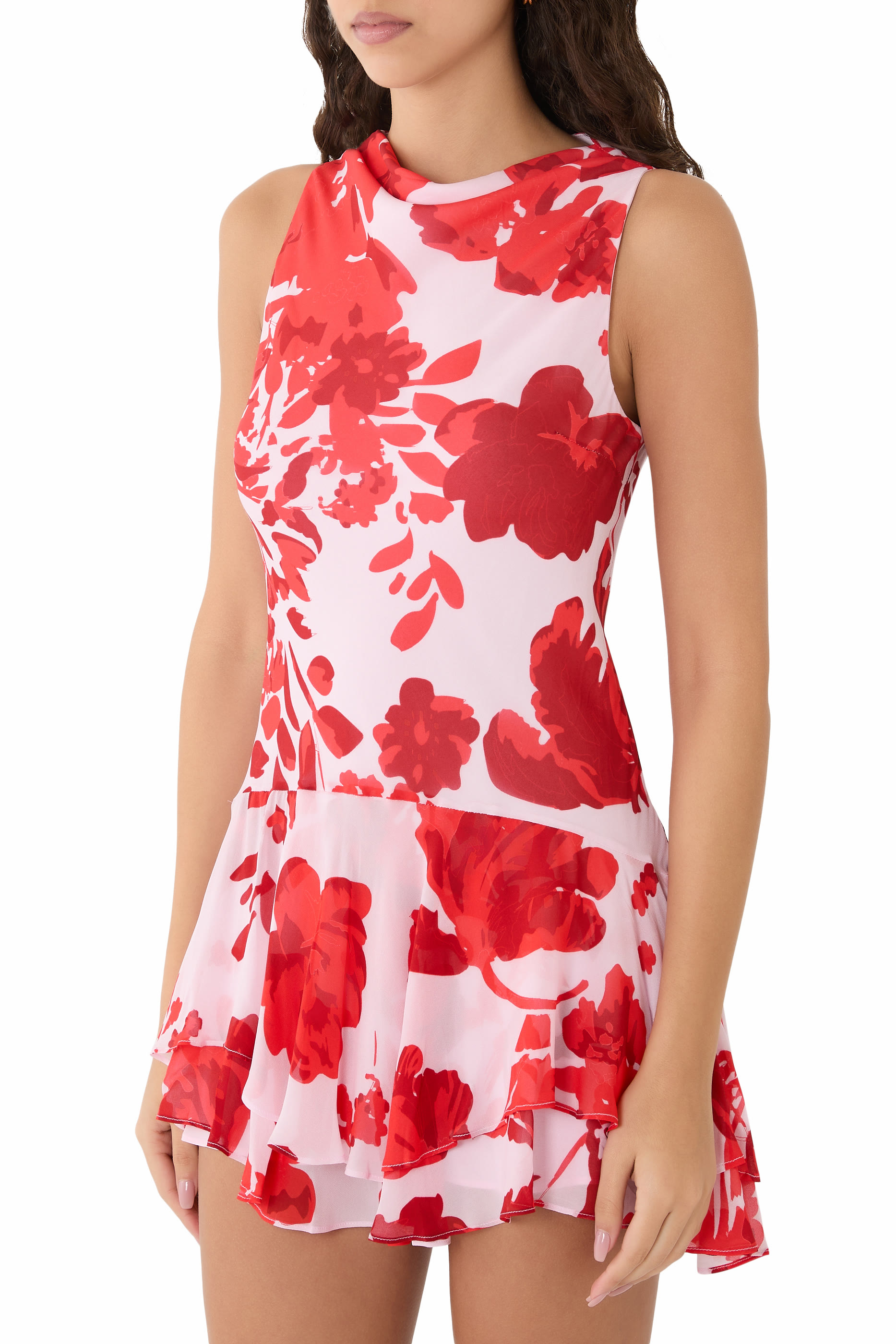  Aleyna Ruffle Mini Dress 