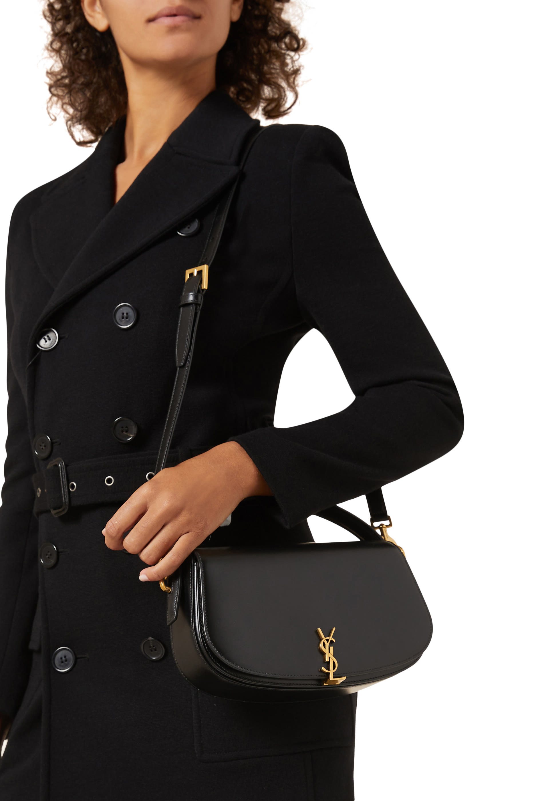 Mini Voltaire in Box Leather Shoulder Bag