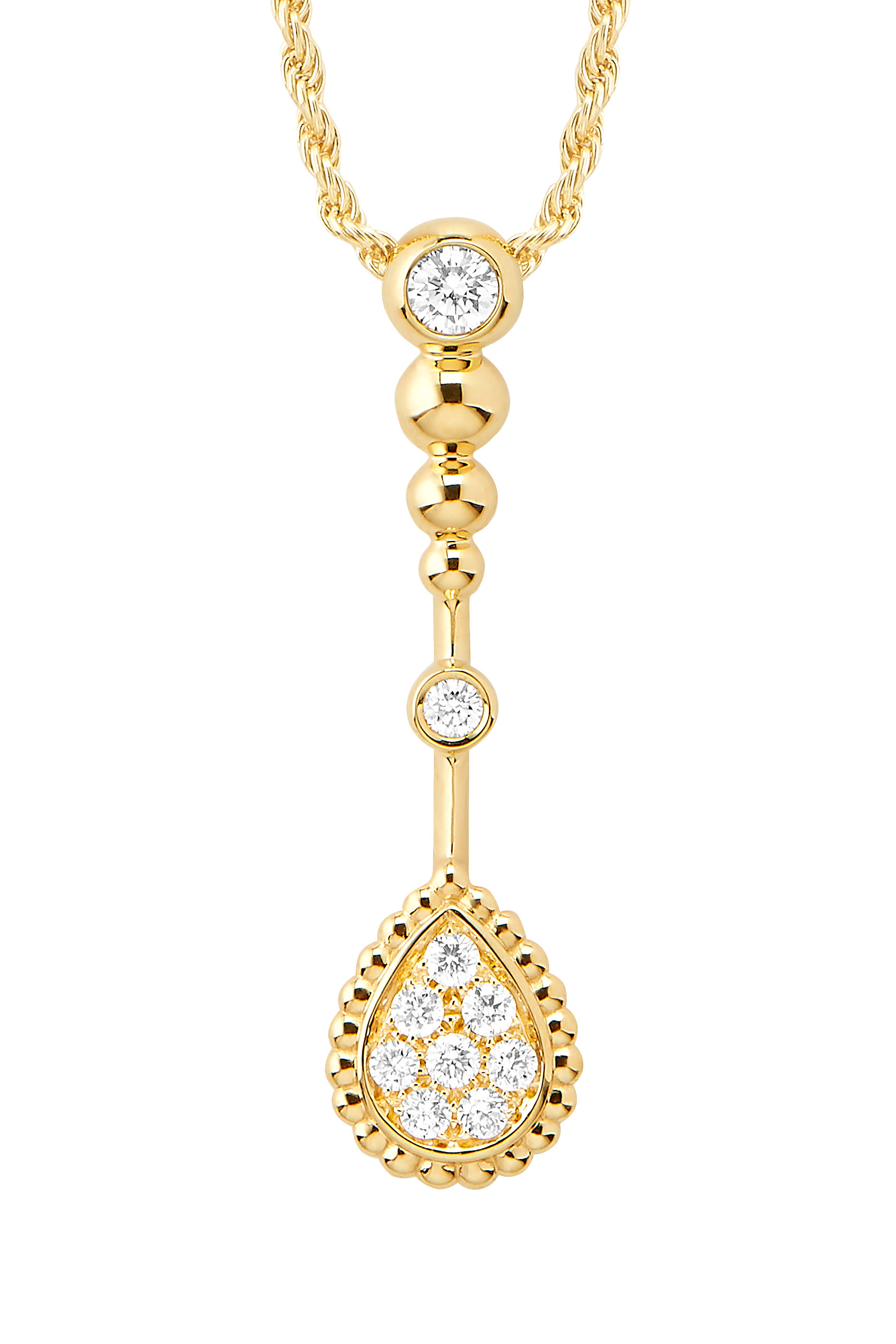 Serpent Boheme XS Motif Pendant Necklace, 18k Yellow Gold & Diamonds