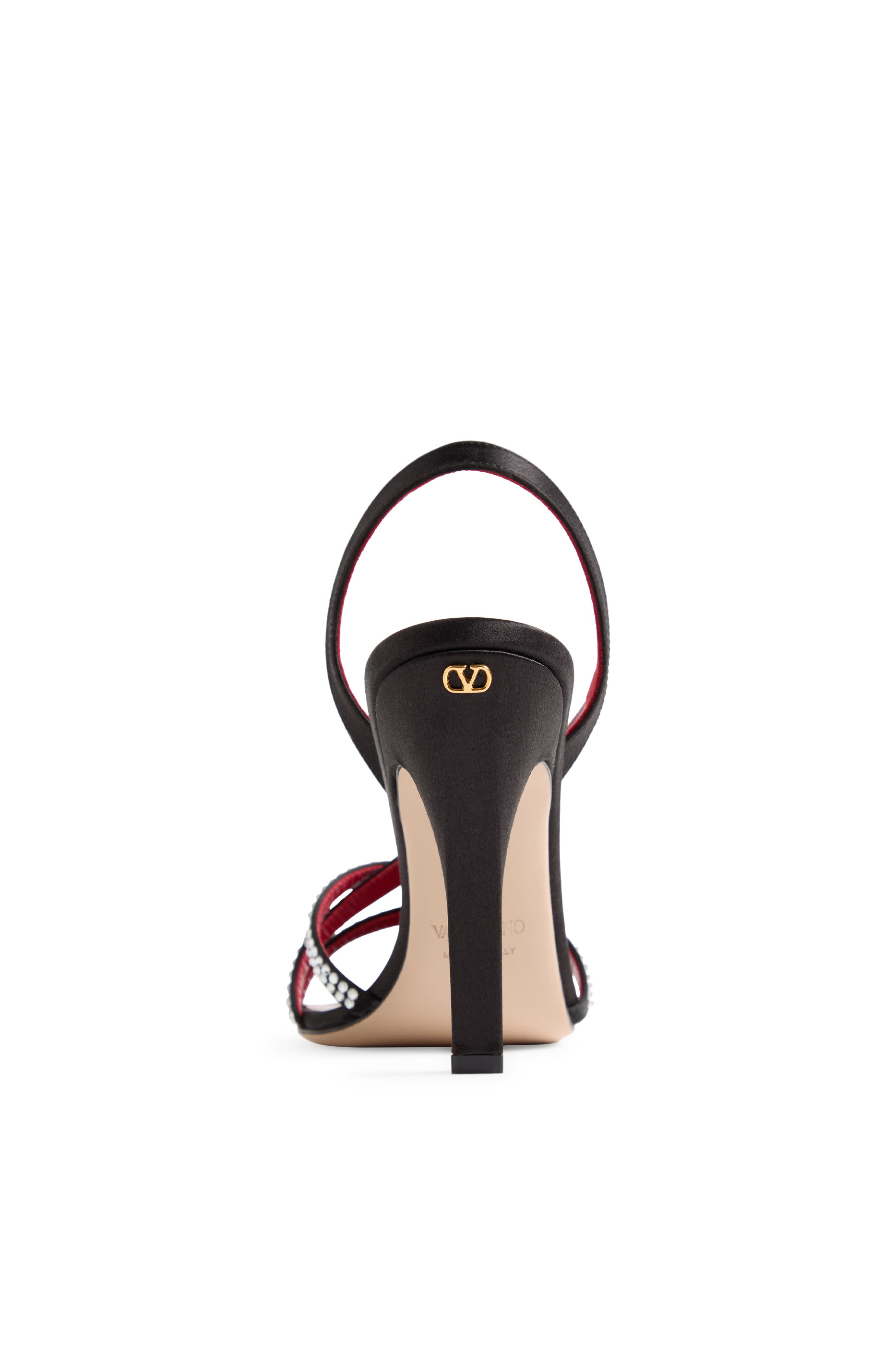 Dans Le Foyer 105 Satin Sandal with Crystals 