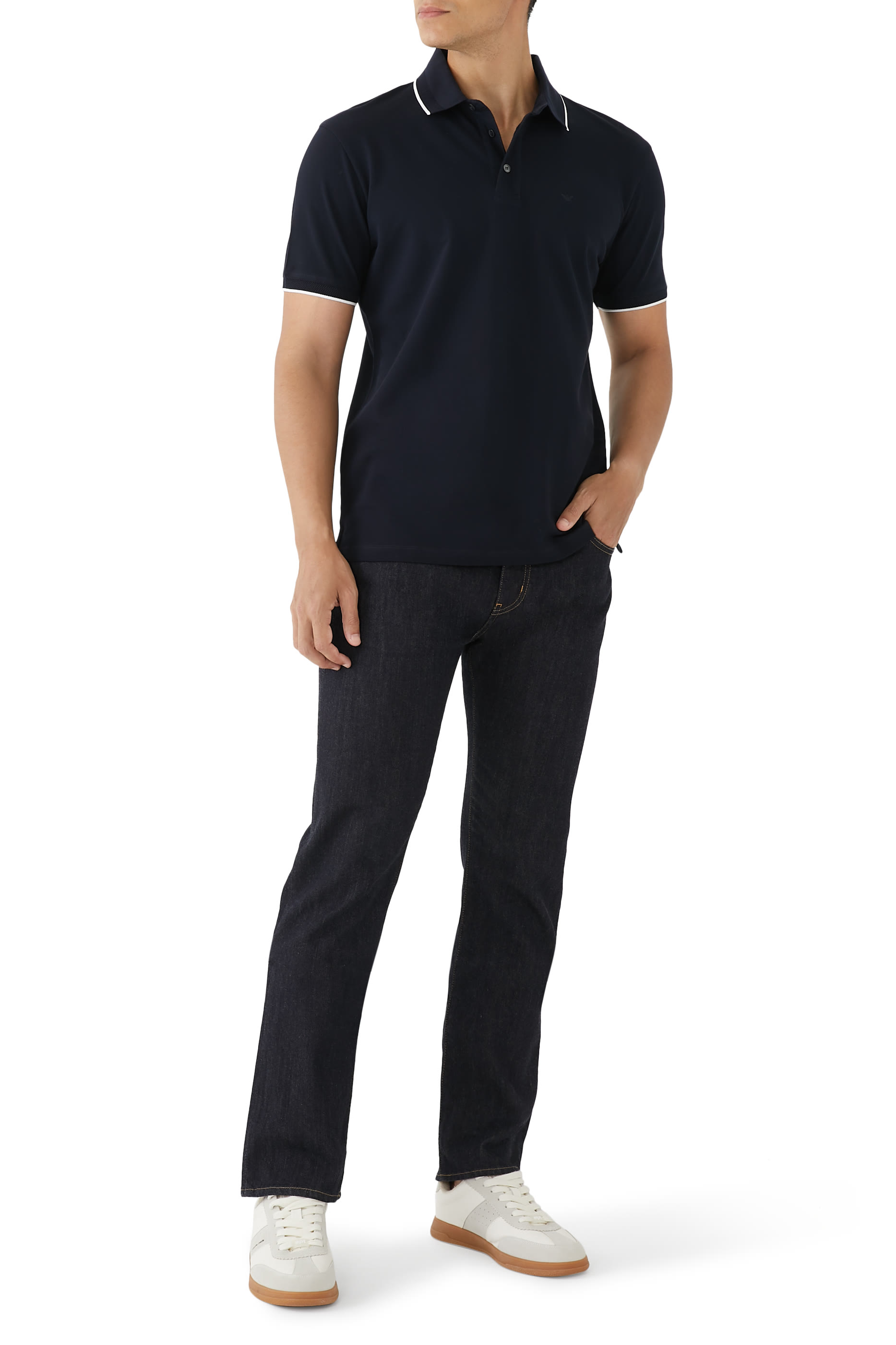 Micro Eagle Logo Polo Shirt