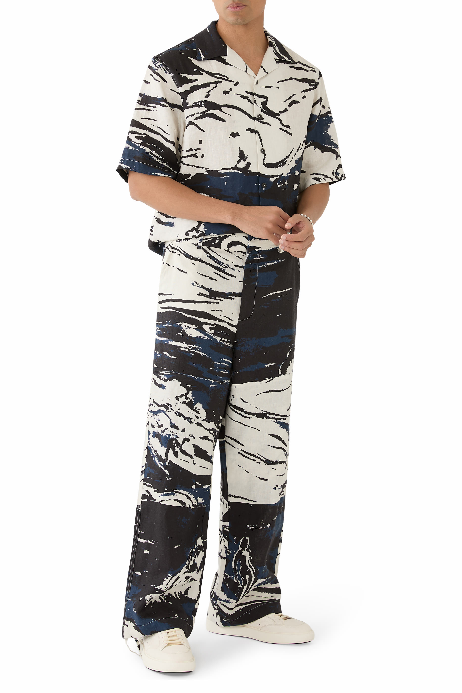 Painted Surf Patch Trousers