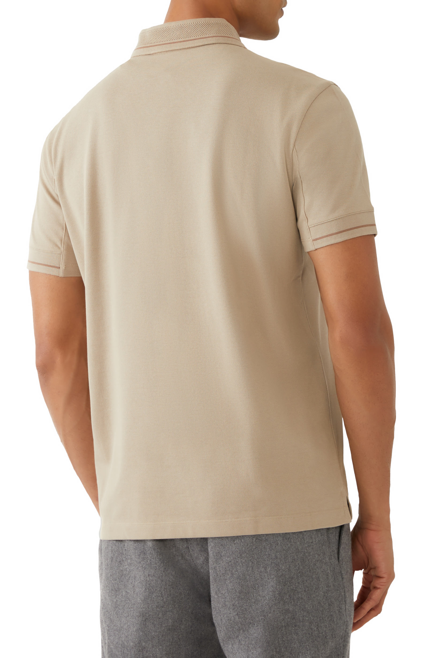 Short Sleeved Logo Polo Shirt