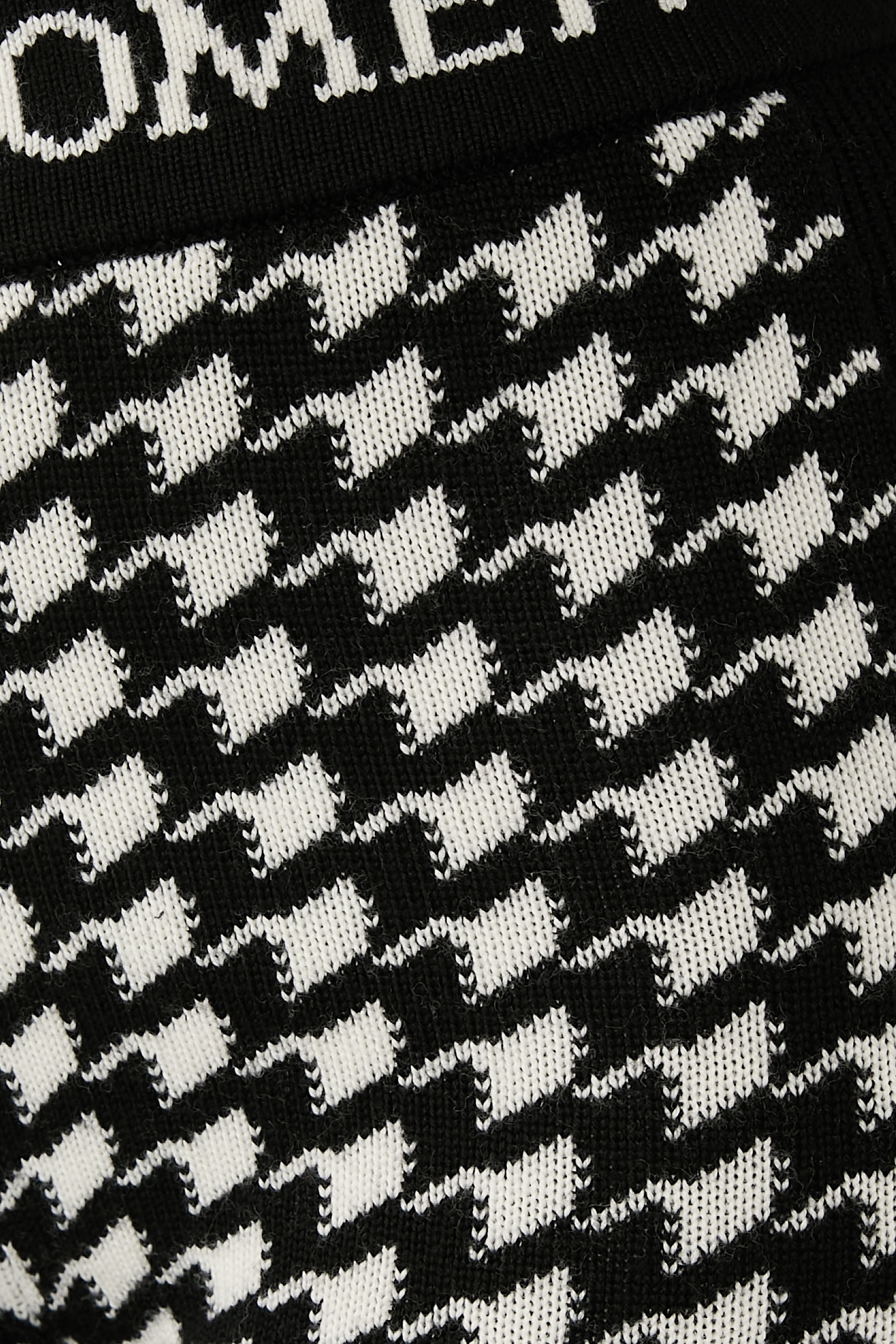 Houndstooth Merino Wool Leggings 
