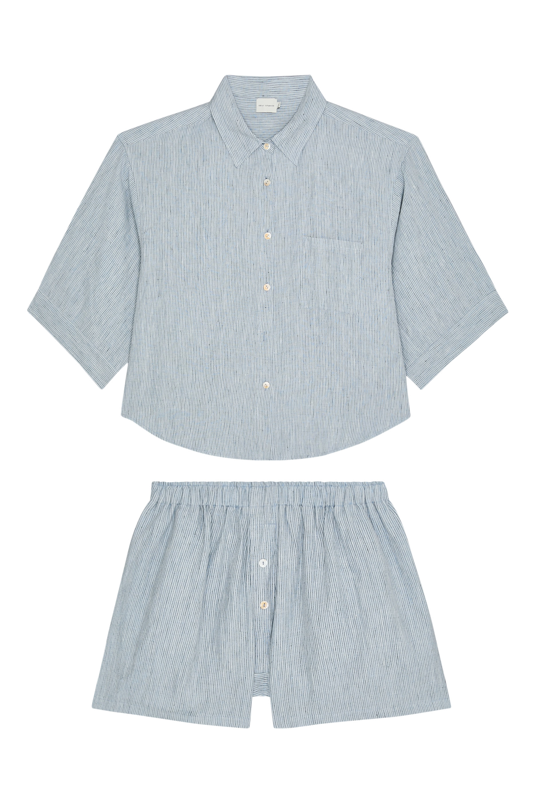 Striped Shirt & Shorts Set 