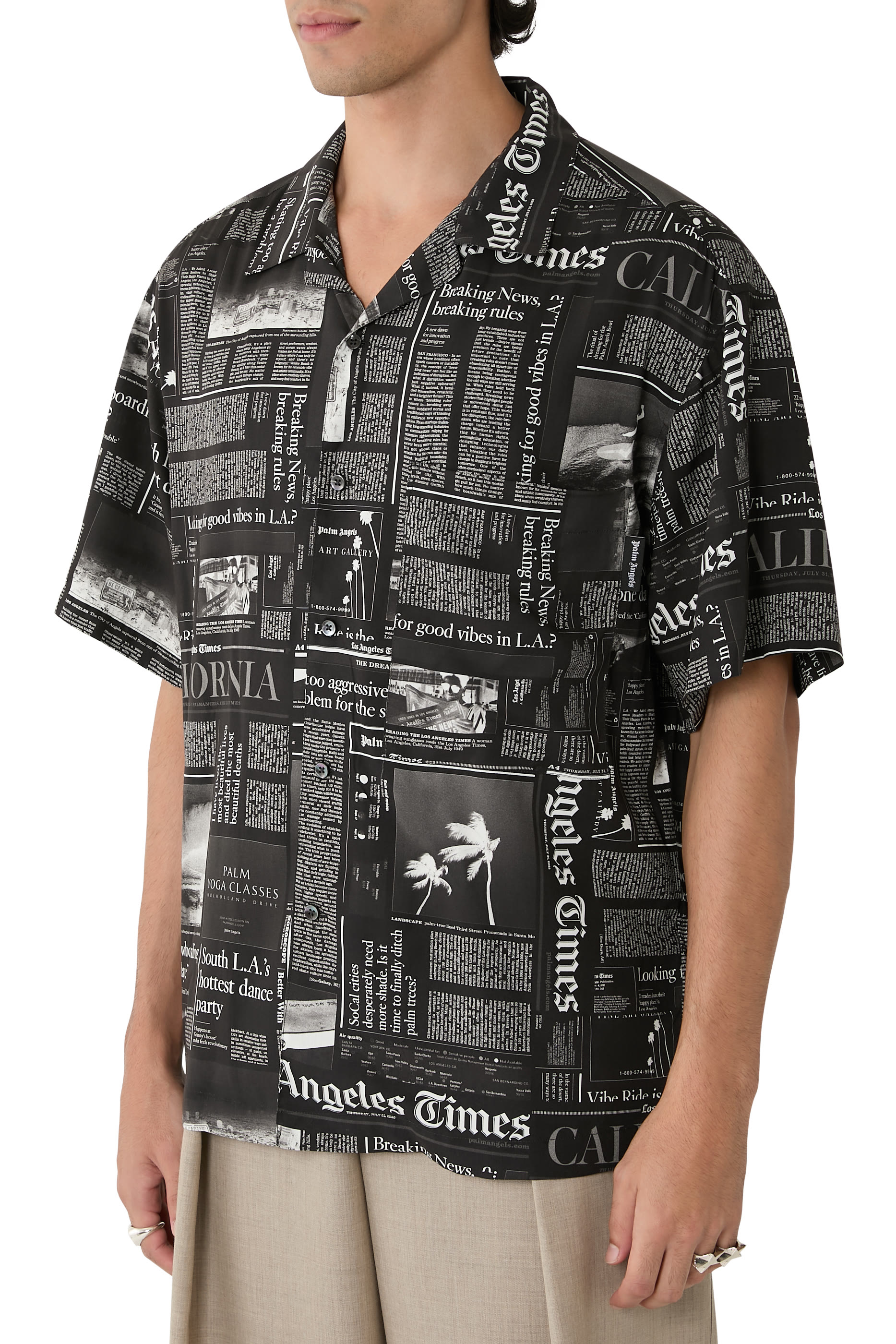 Newspaper-Print Shirt