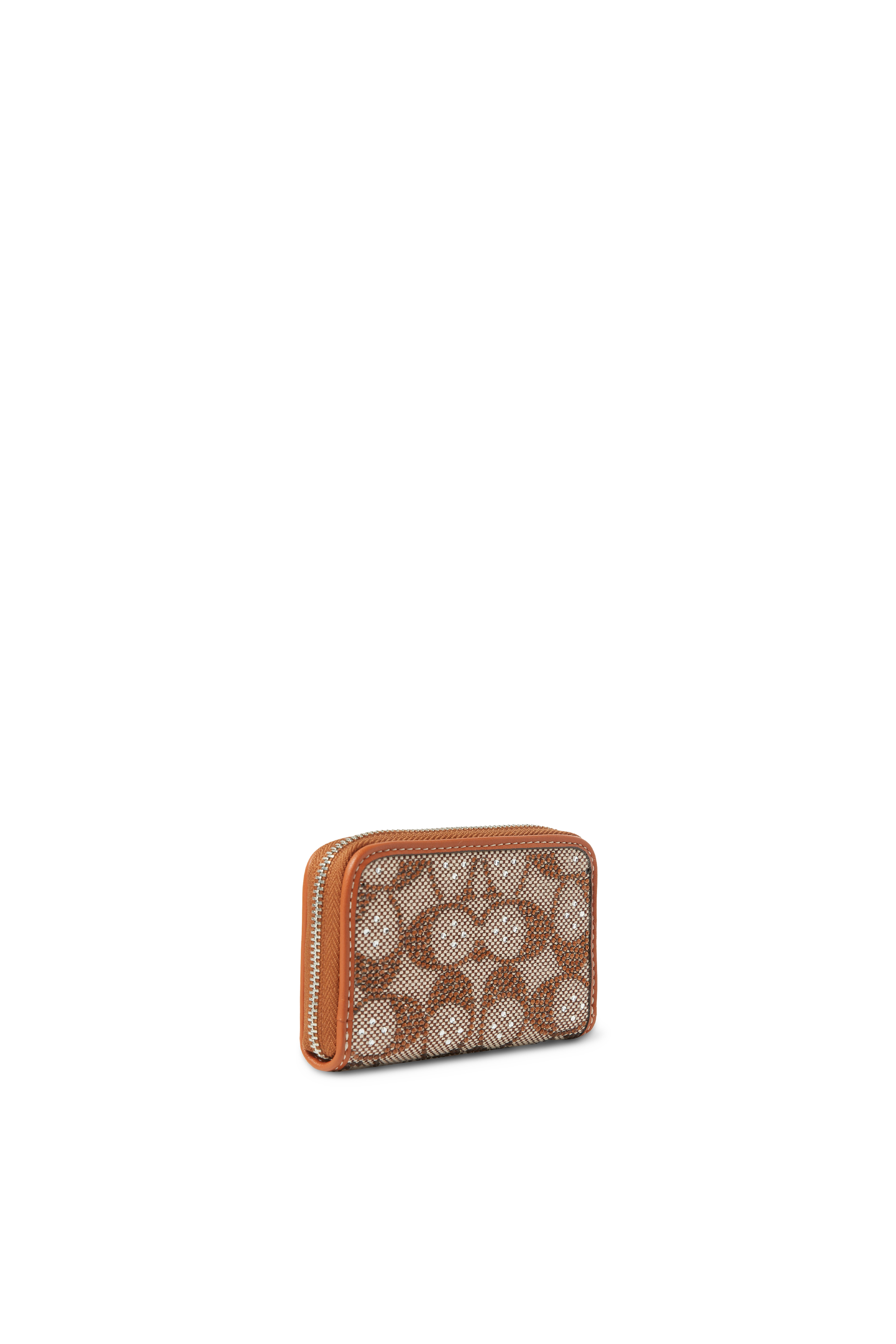 Essential All-Around Zipped Card Holder in Exclusive Crystal Jacquard