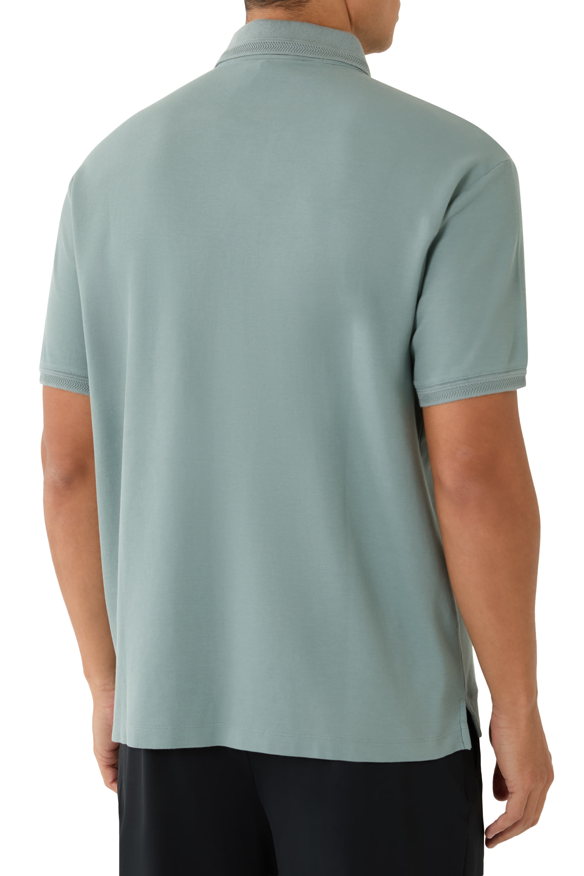 Eagle Patch Piqu&eacute; Jersey Polo Shirt