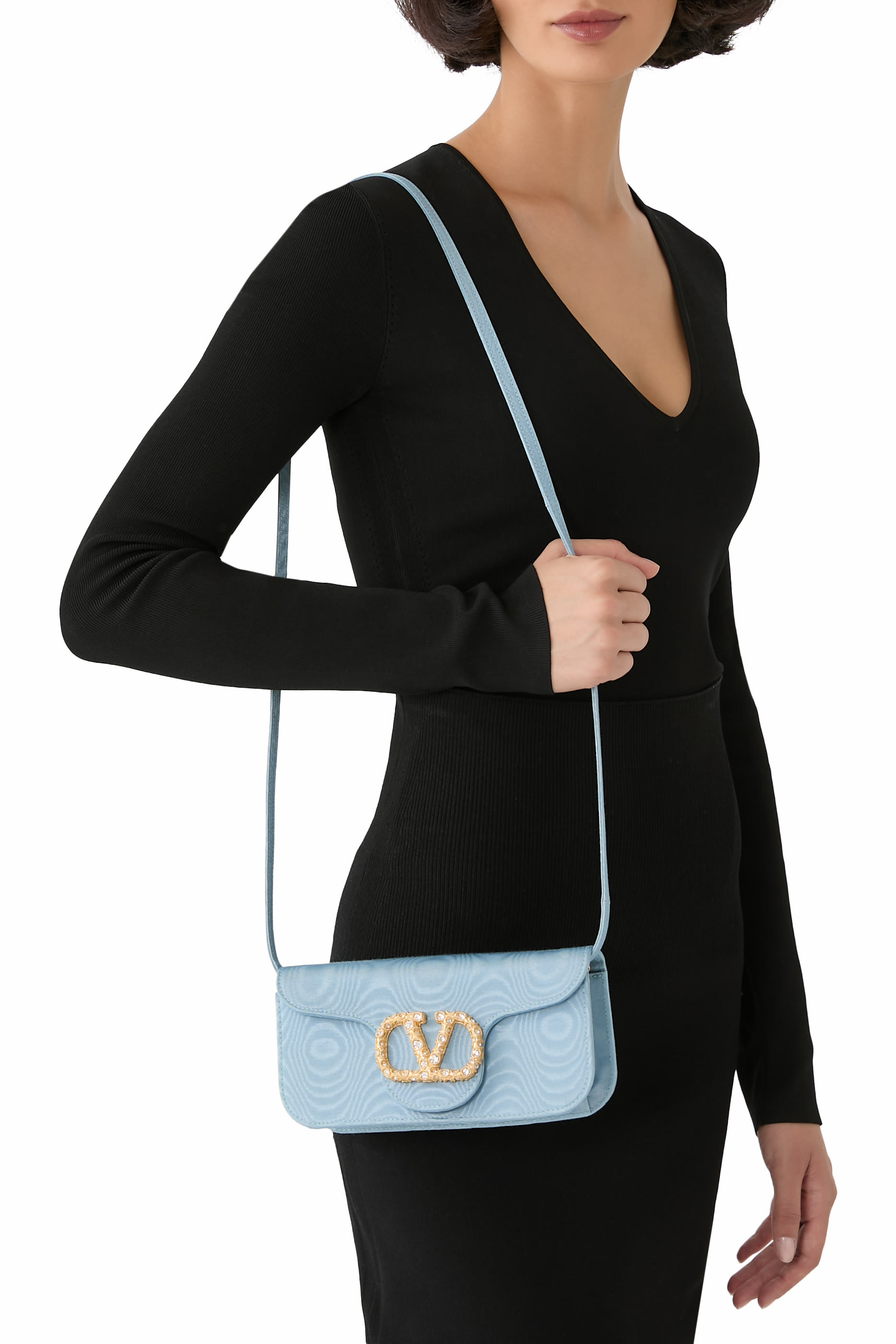 Loc&ograve; Jewel Logo Clutch Bag