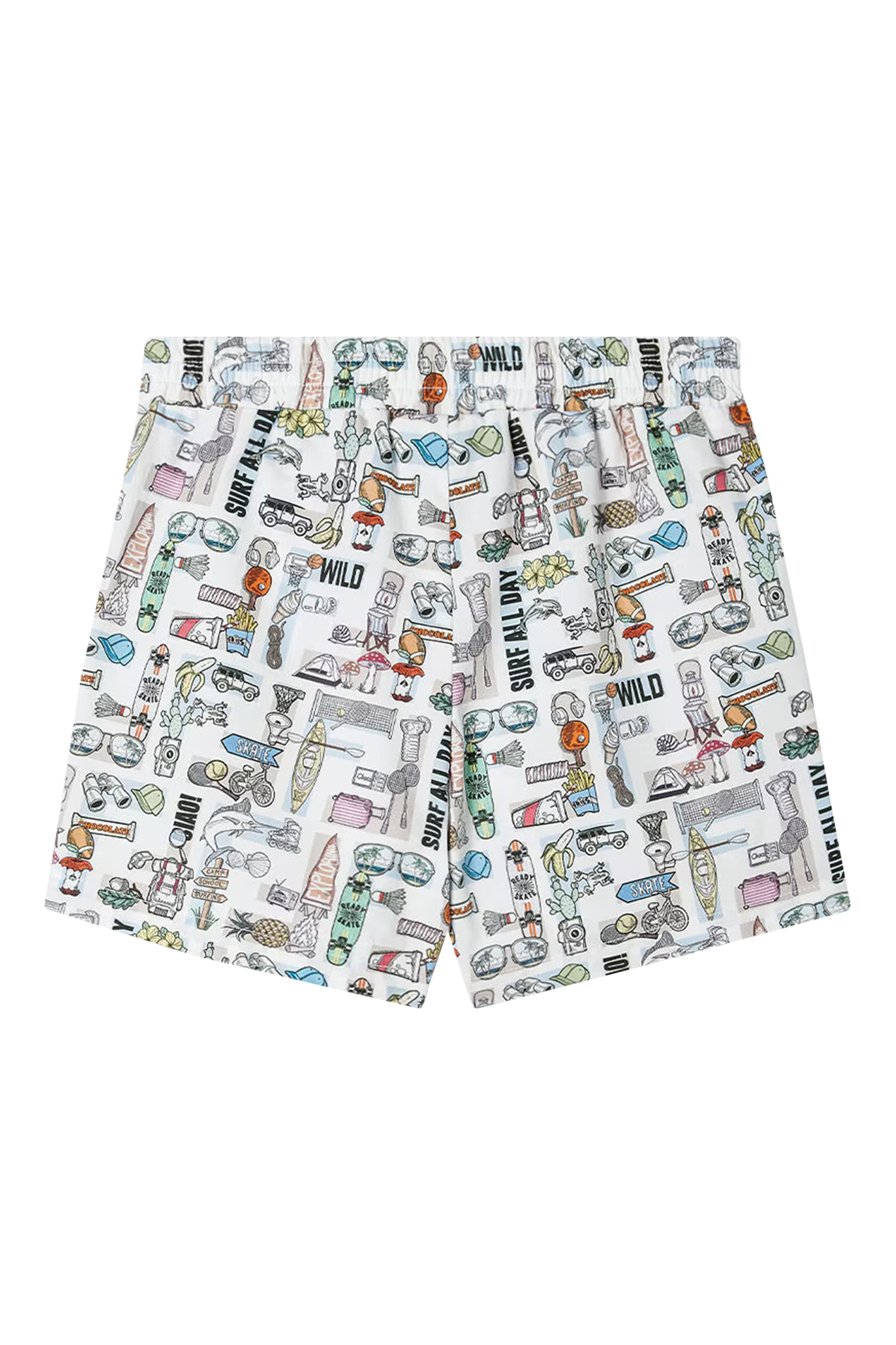 Kids Logo Cartoon Bermuda Shorts