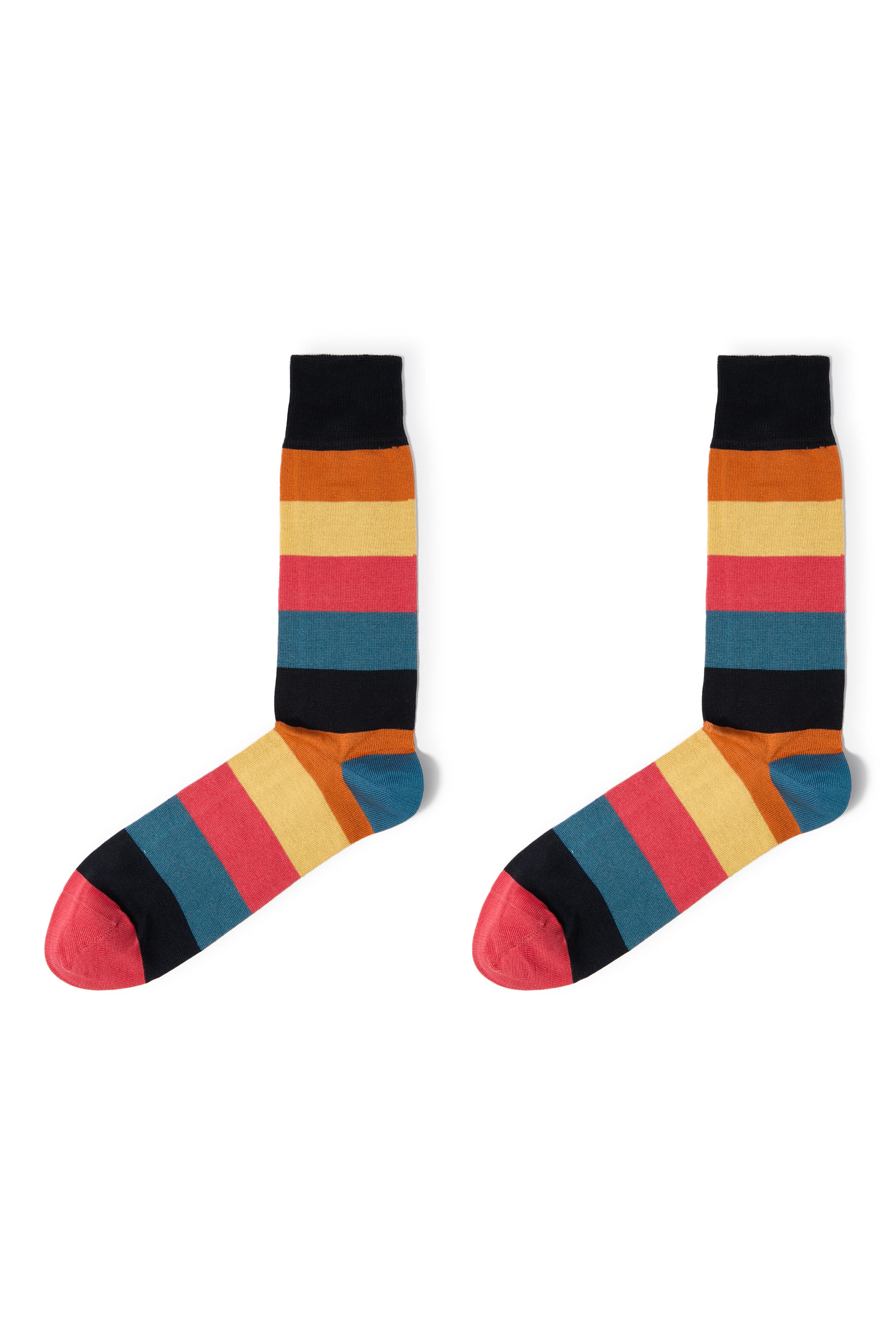 Stripes Cotton Blend Socks 