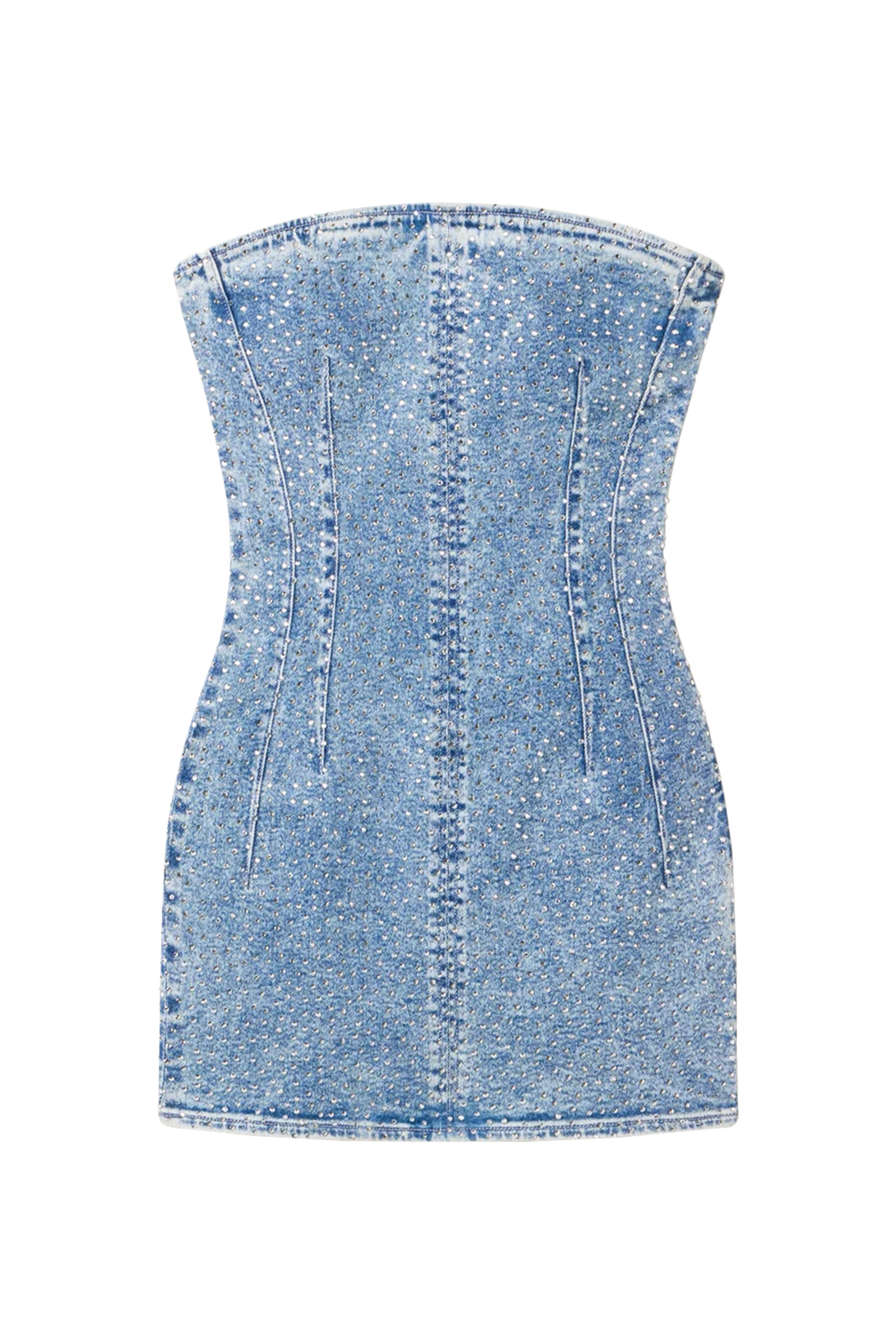 Crystal Strapless Mini Dress