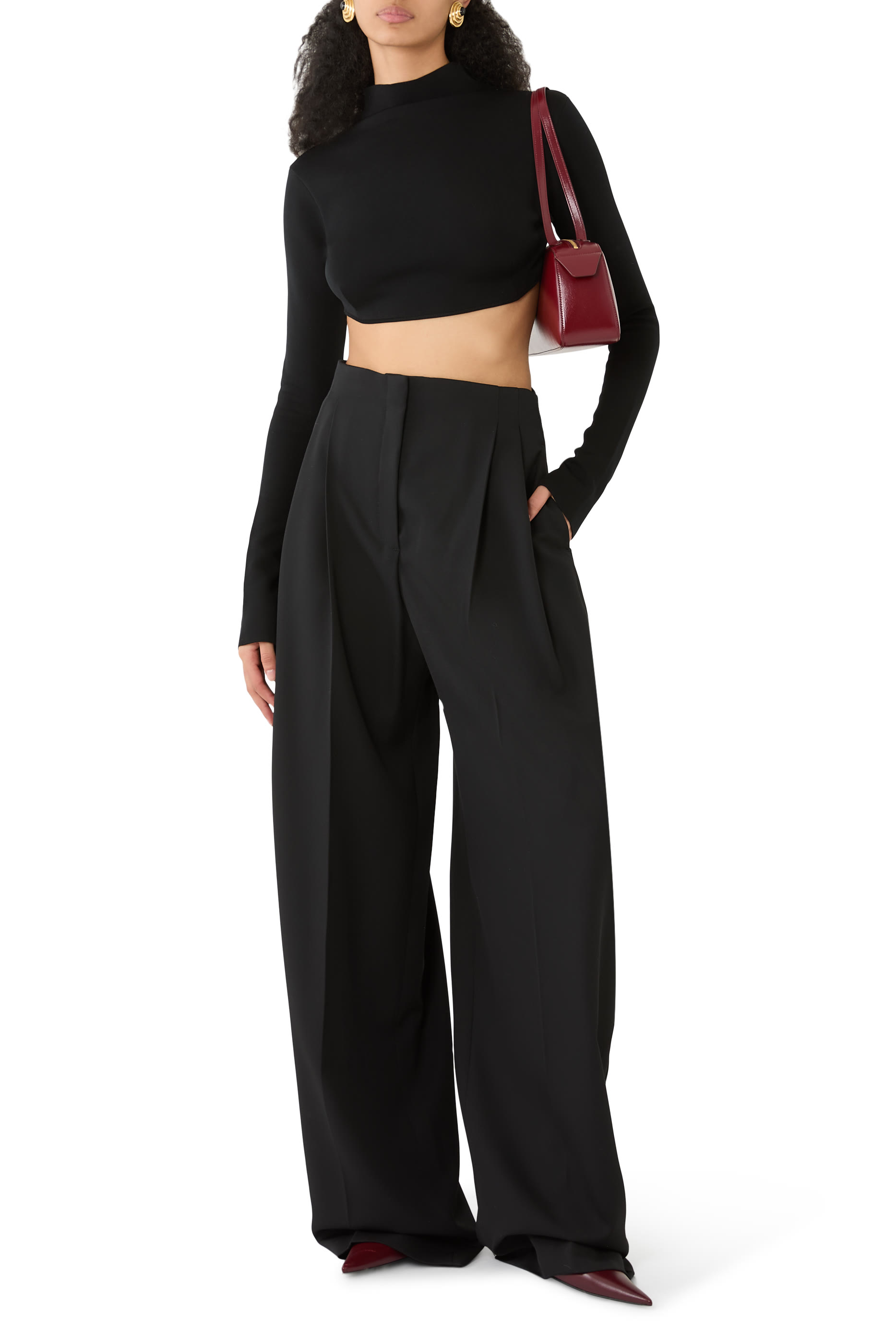 Wide Pleated Trousers